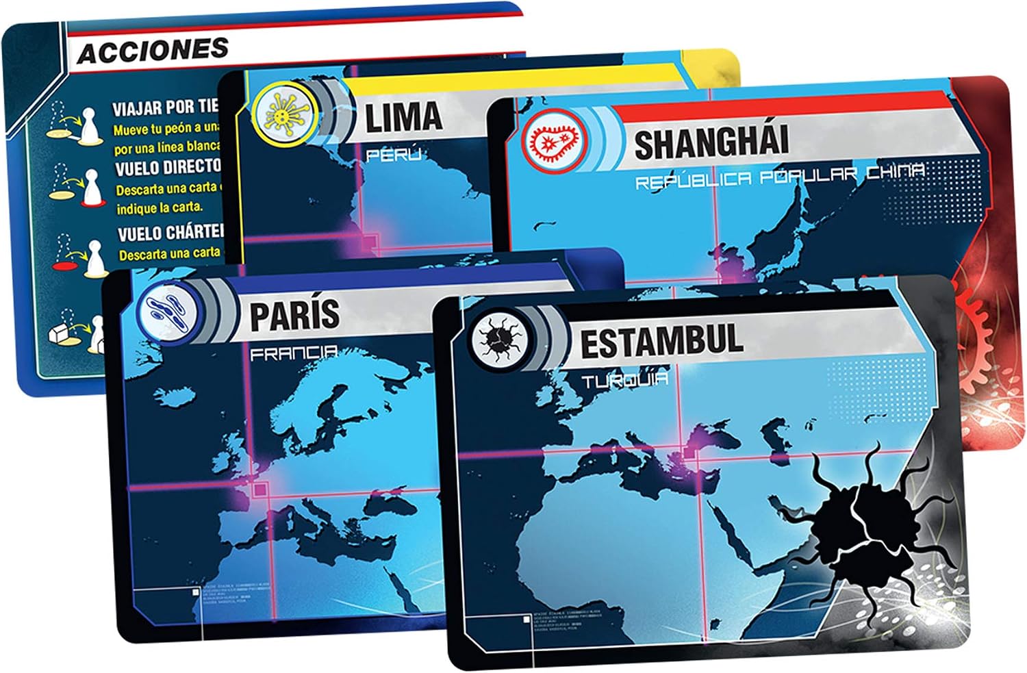 Detalle 2 de Asmodee Pandemic — Juego cooperativo 2–4 jugadores 🎲