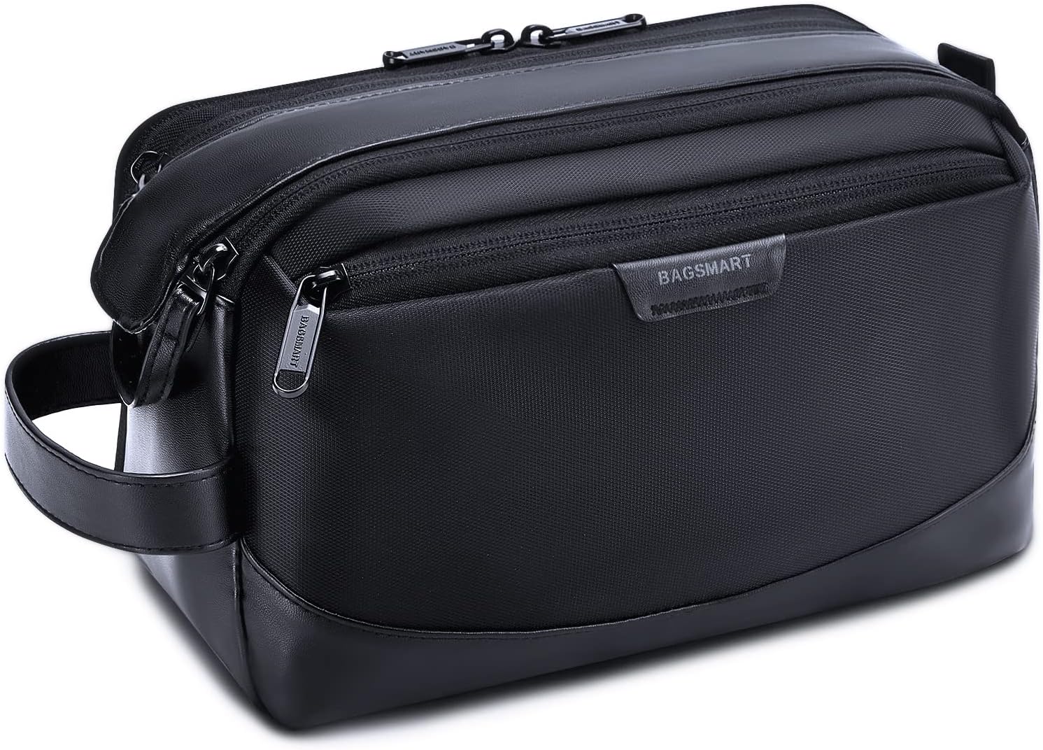 Thumbnail 6 de BAGSMART Kulturbeutel für Herren (Kulturtasche Organizer) aus wasserabweisendem PU-Leder – Dopp Kit in Marineblau