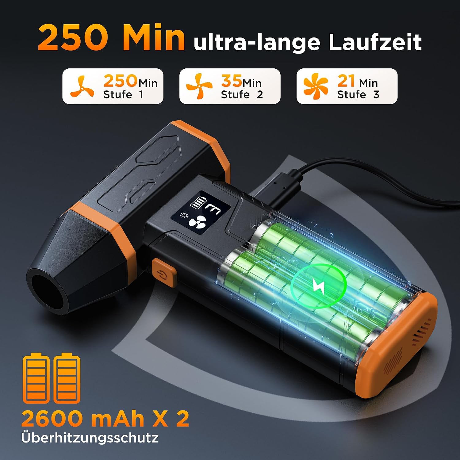 Detalle 2 de VIWAVE Elektrisches Staubgebläse 150.000 U/min