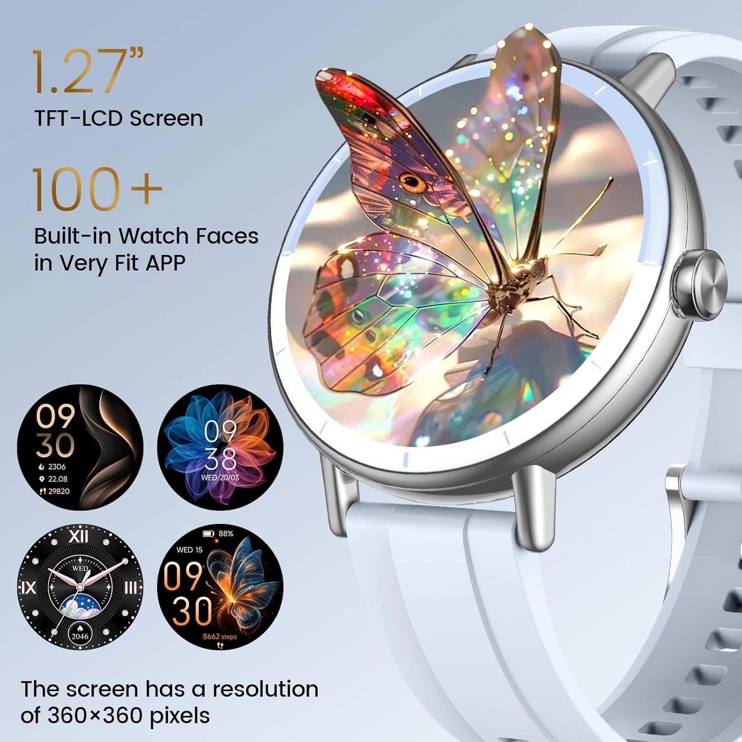 Thumbnail 2 de Cillso DR05 Smart Watch for Women – 1.27" HD Screen, Bluetooth Calls, 110+ Sports, IP68