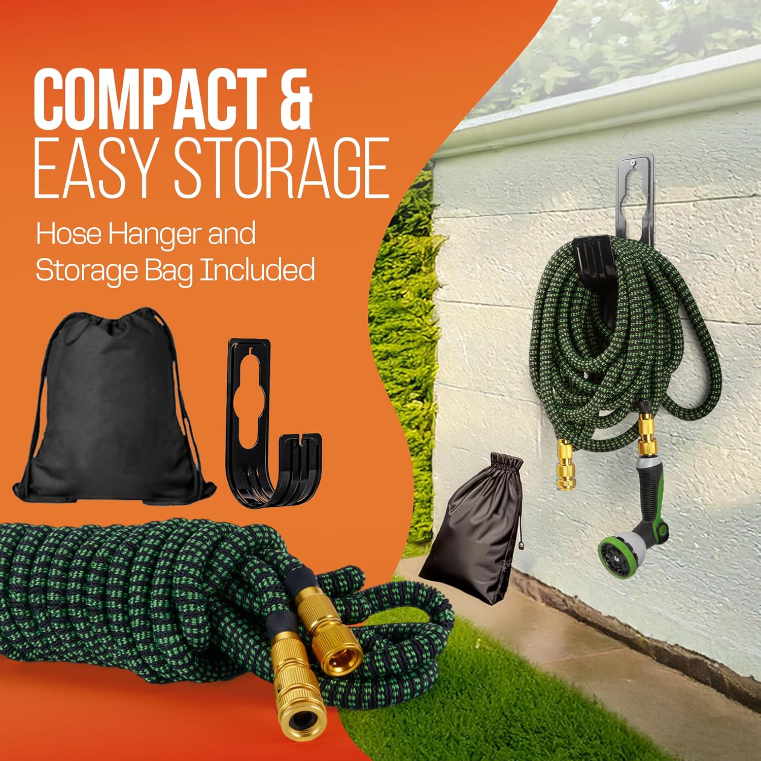 Thumbnail 6 de MOSII 100FT Expandable Garden Hose Pipe with 10-Pattern Nozzle