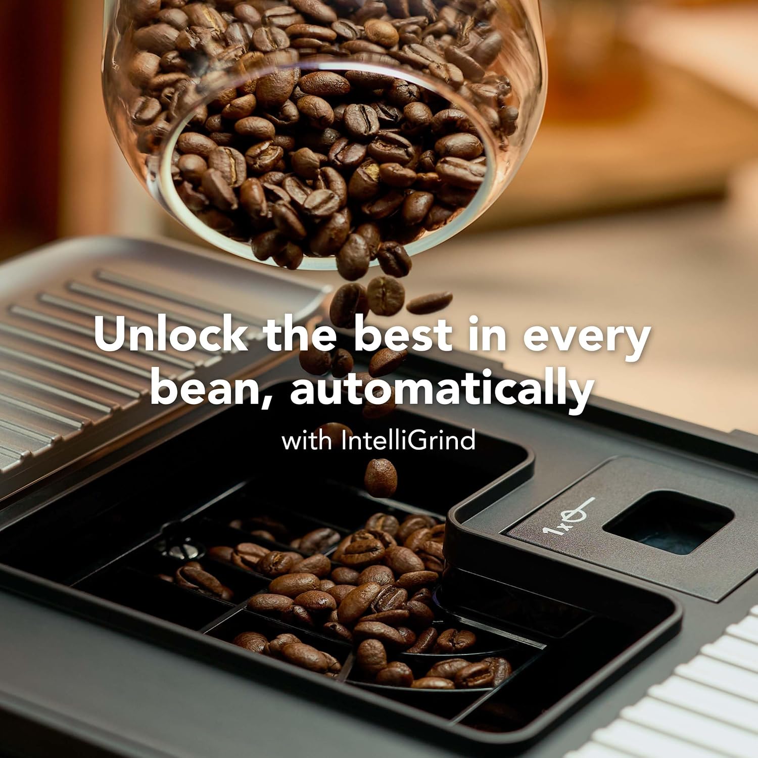Detalle 1 de KitchenAid KF3 KES8453BM Fully Automatic Espresso Machine with Built-In Grinder