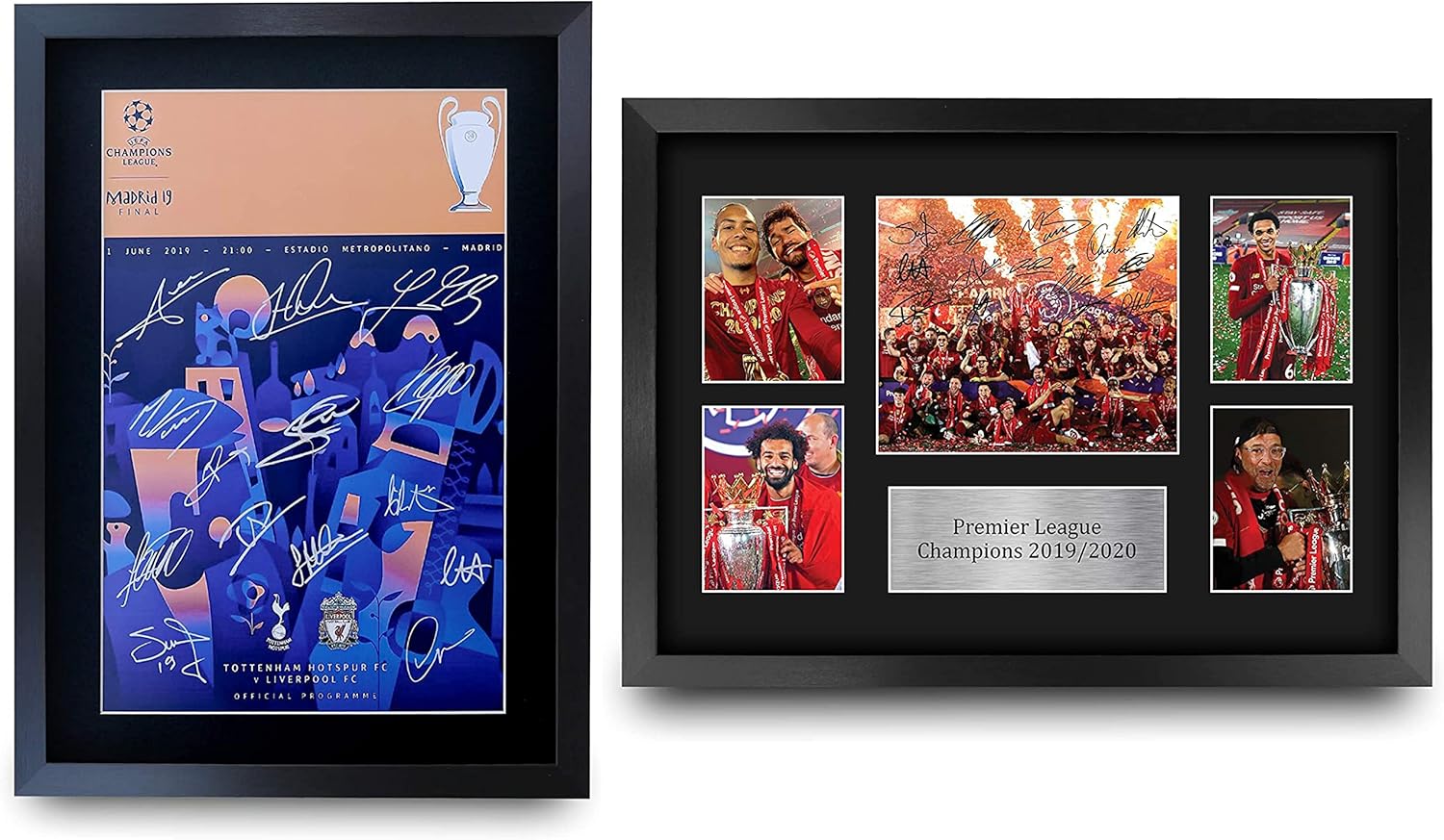 Thumbnail 6 de HWC Trading A3 FR Liverpool 2005 Champions League Final framed autograph poster