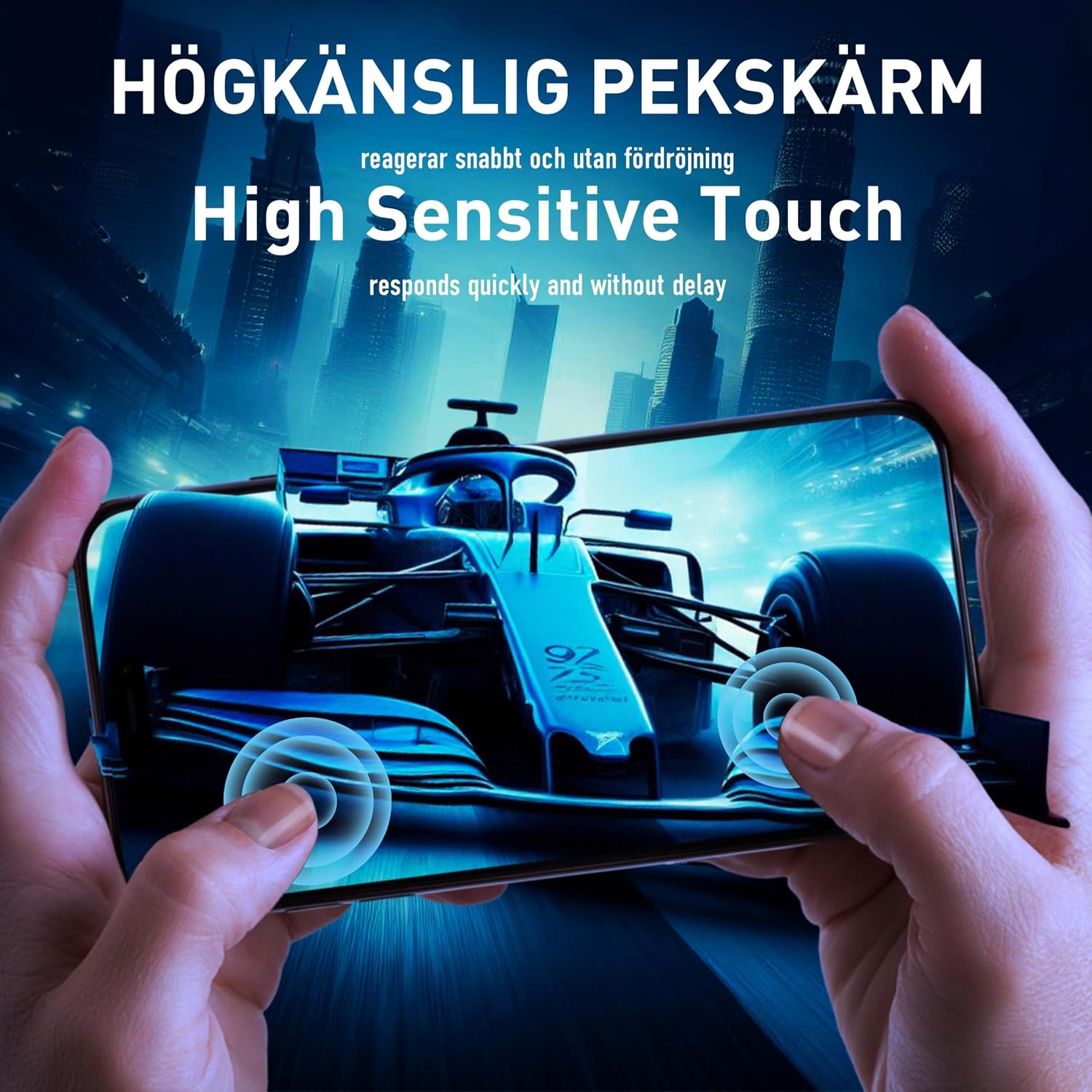 Thumbnail 4 de smartect skärmskydd i härdat glas för Samsung Galaxy Xcover 4/4s, 3-pack, 9H