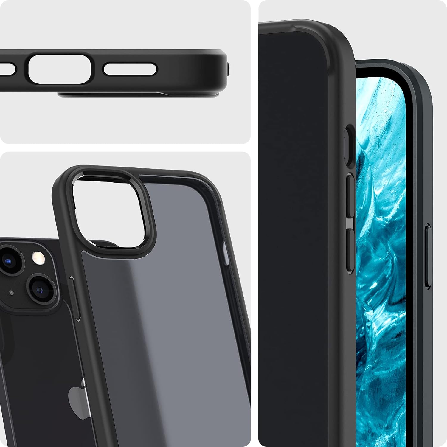 Thumbnail 2 de Spigen Ultra Hybrid Matte pour iPhone 13 mini — coque anti-jaunissement