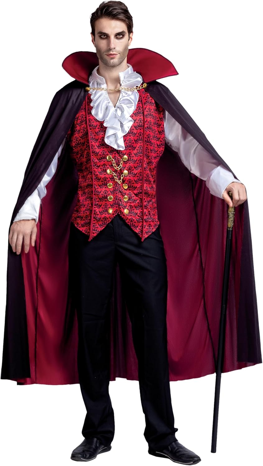 Detalle 2 de Vampir Kostüm Renaissance Mittelalter Deluxe 🧛