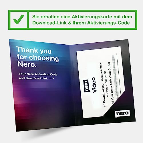 Detalle de Nero Video 2026 auf USB-Stick – Videos & Diashows bearbeiten, 4K/8K HEVC, unlimitierte Lizenz