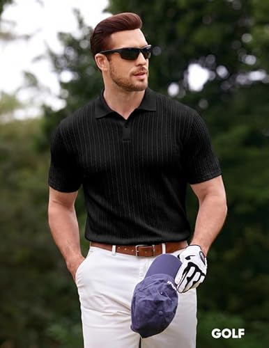 Thumbnail 3 de Elegancity Herren Poloshirt Kurzarm Einfarbig Strick – Regular Fit, S–3XL