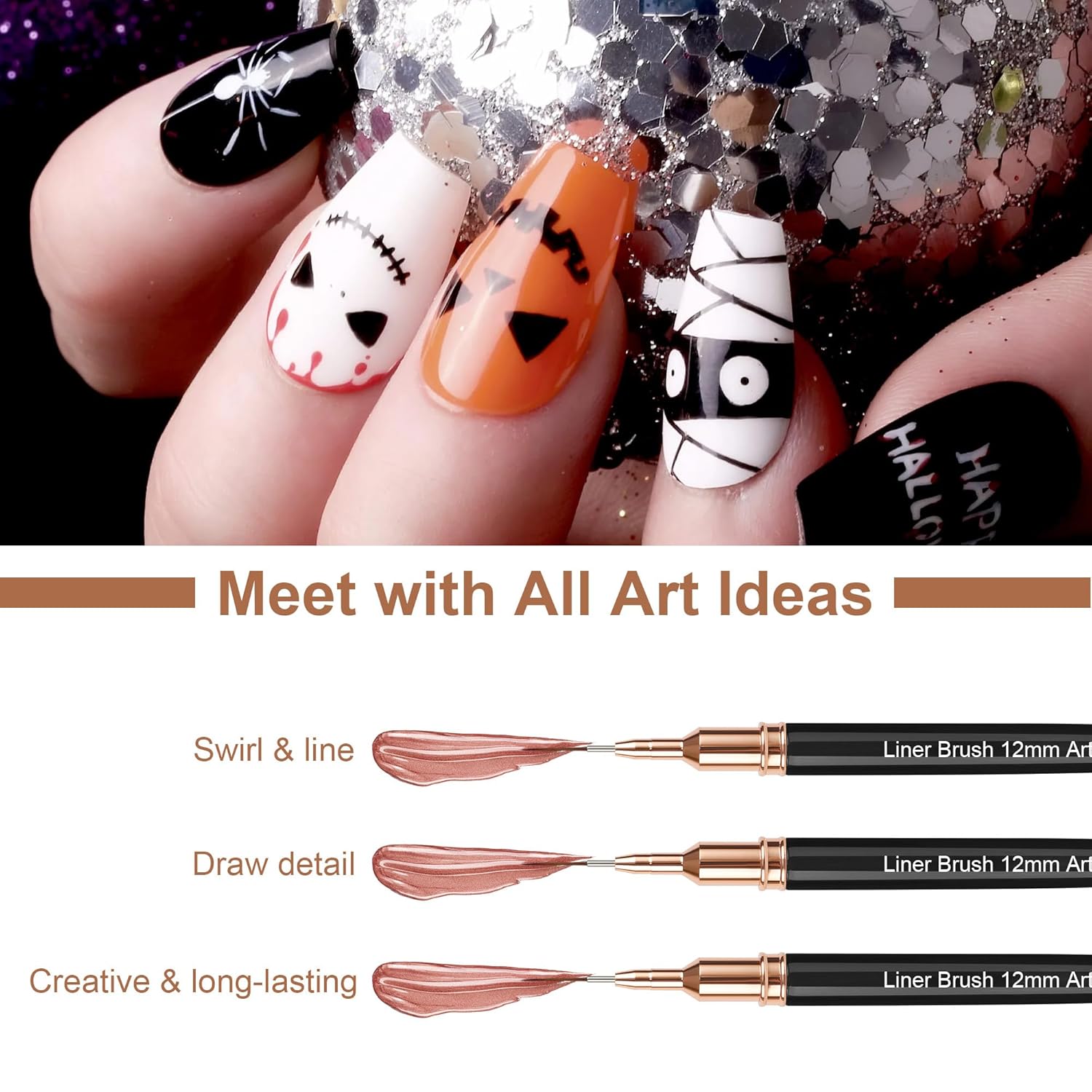 Thumbnail 4 de Artdone Metallic Nail Art Pens 5pcs 💅