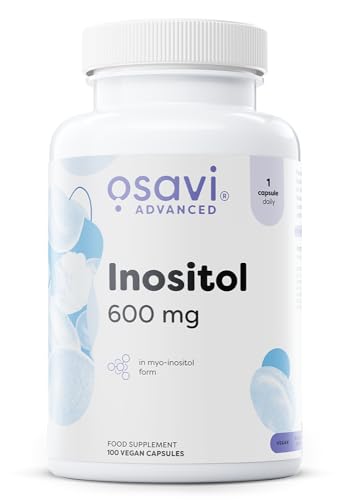 Detalle de Osavi Inositol 600 mg – 100 gélules véganes, Myo-Inositol pour l’équilibre hormonal et le bien-être