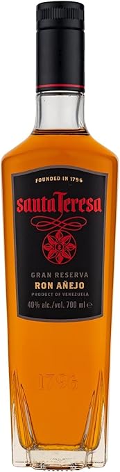 Detalle de Santa Teresa Ron Oscuro Gran Reserva 700ml - Disfruta su Sabor 🥃