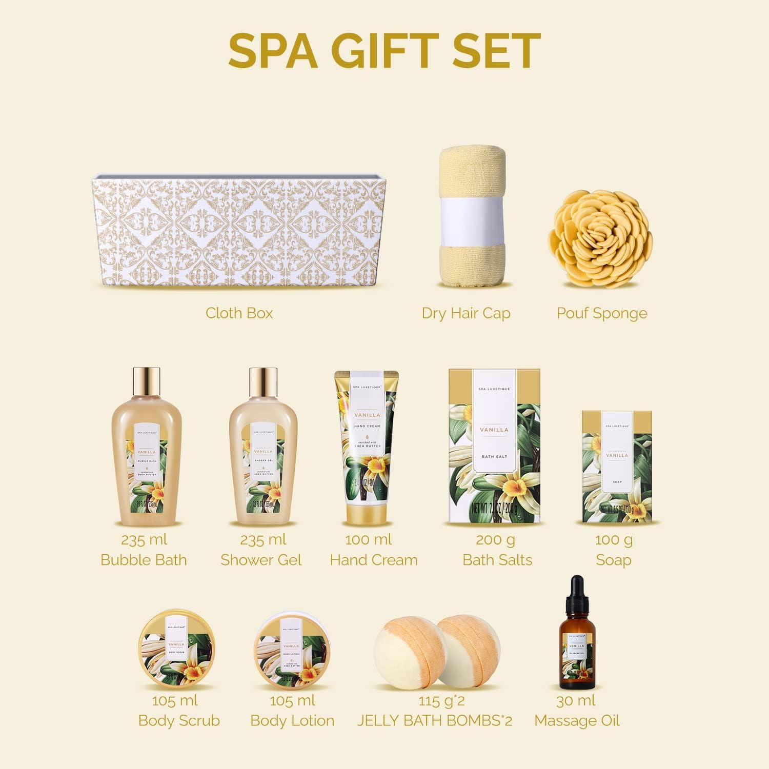 Thumbnail 5 de SPA LUXETIQUE Geschenk 12tlg Bade-Set