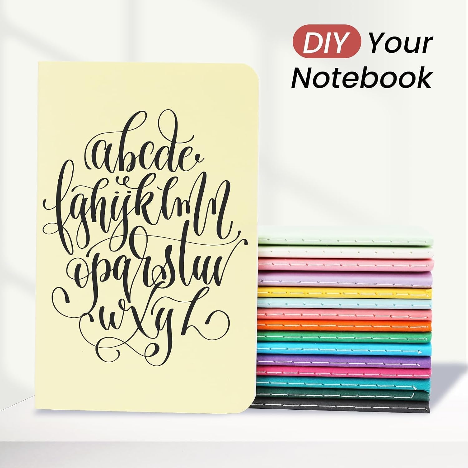 Detalle 2 de Oucaru 32-Piece Mini Notebooks, 3.5" x 5.5" Blank, 16 Colors