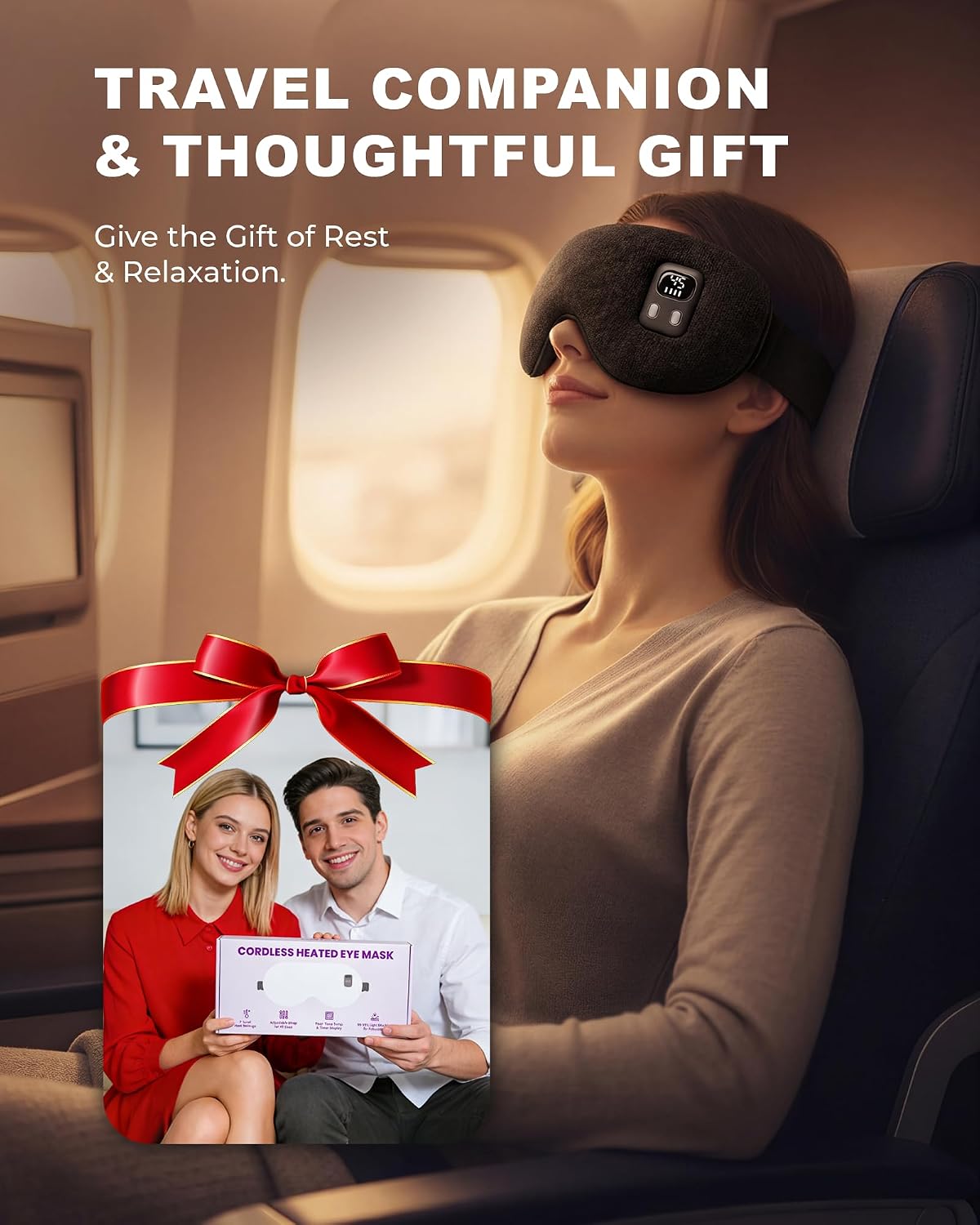 Thumbnail 6 de Heated Eye Mask Upgrade: Cordless Warm Eye Compress with Adjustable Heat