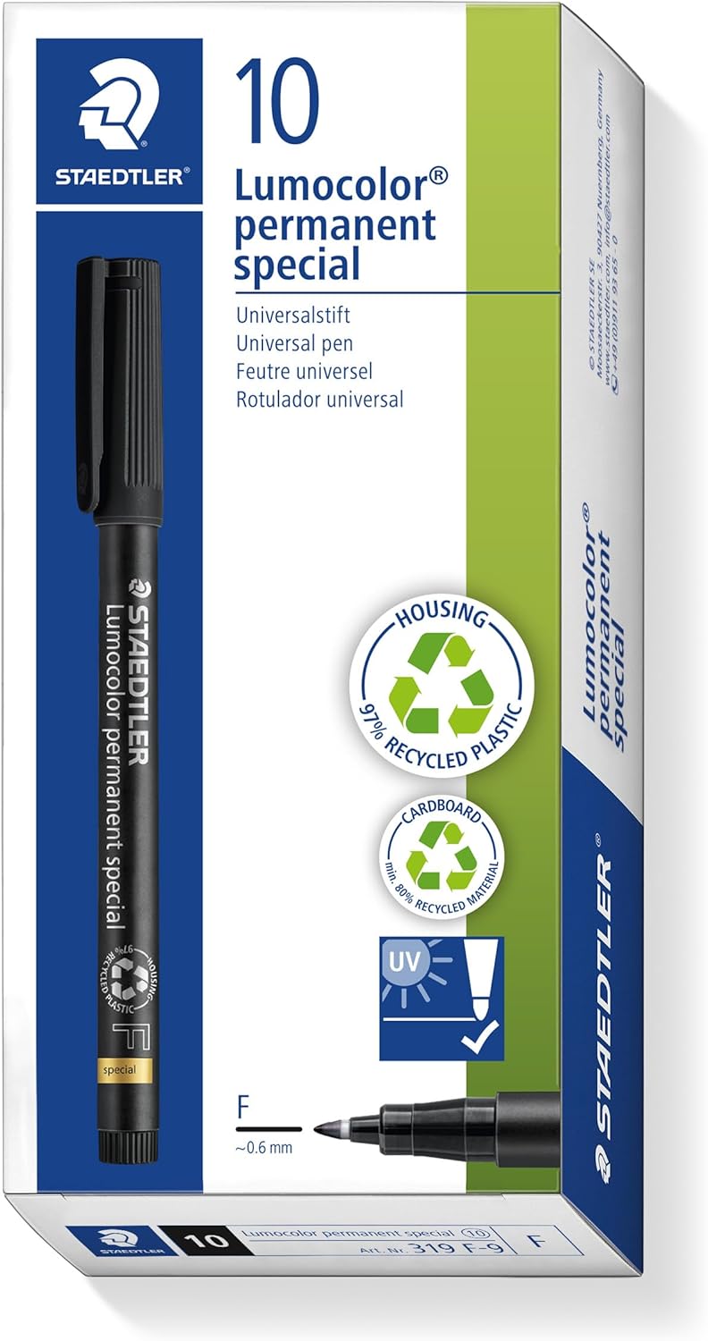 Detalle de Staedtler Lumocolor Lot de 10 feutres permanents Rouge