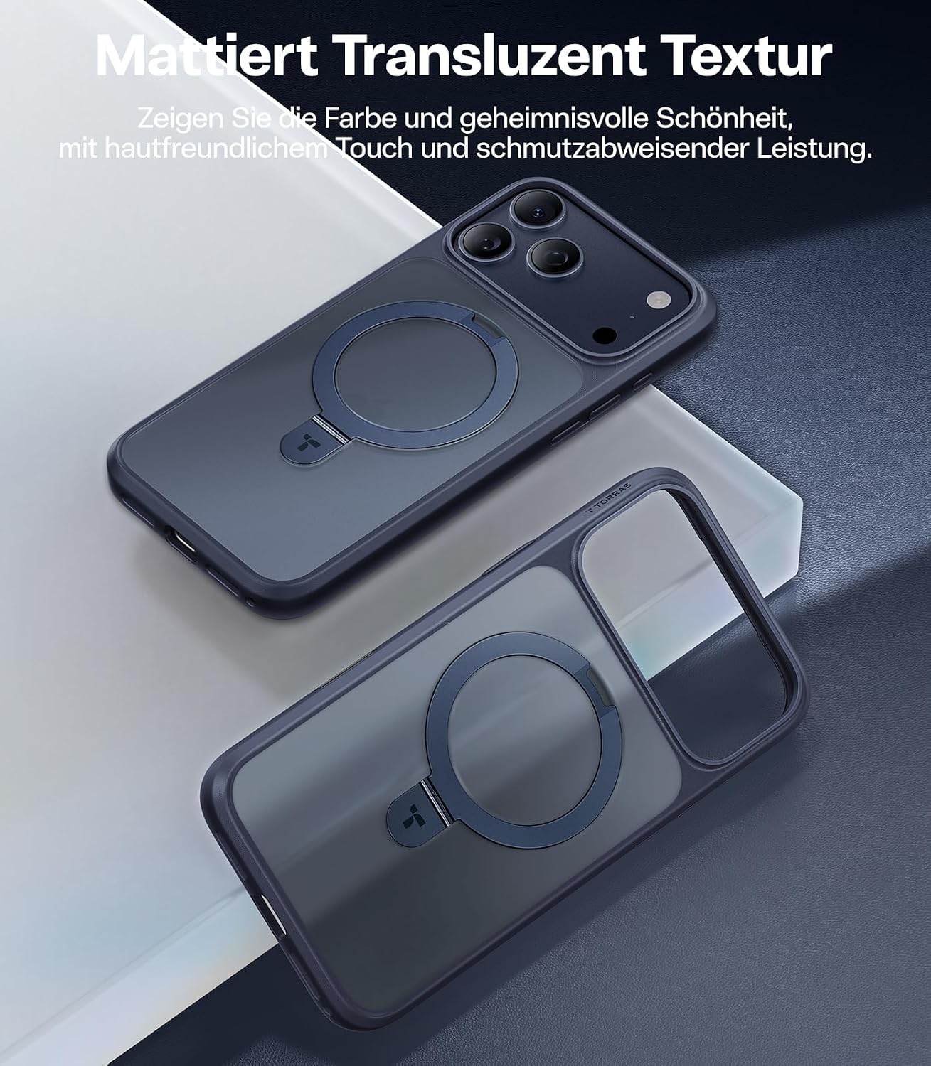 Thumbnail 6 de TORRAS Ostand Q1 Guardian – Hülle für iPhone 17 Pro mit unsichtbarem Ständer, 18N Magnetkraft und Militärschutz