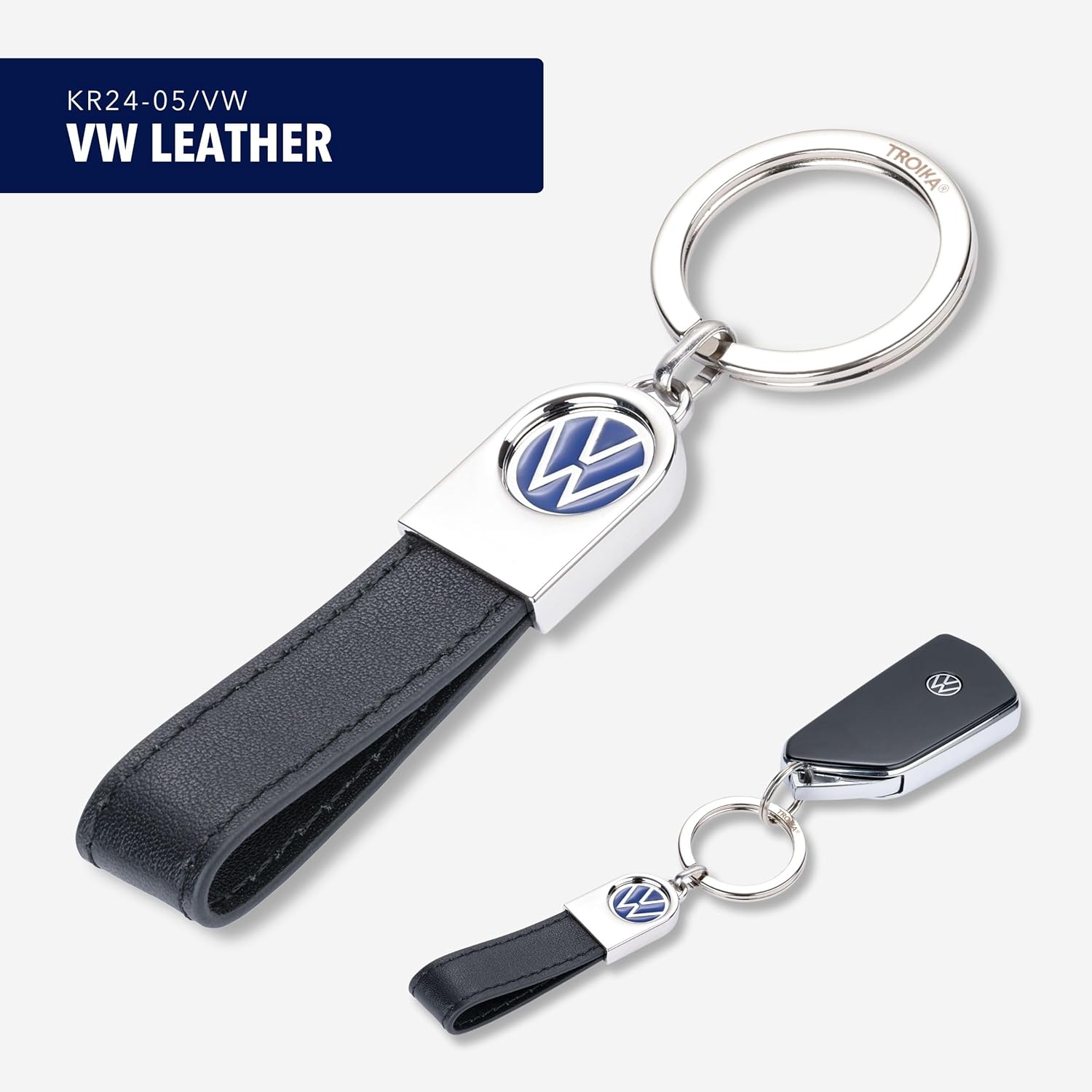 Thumbnail 1 de Troika VW LEATHER Schlüsselanhänger 26 g 🔑