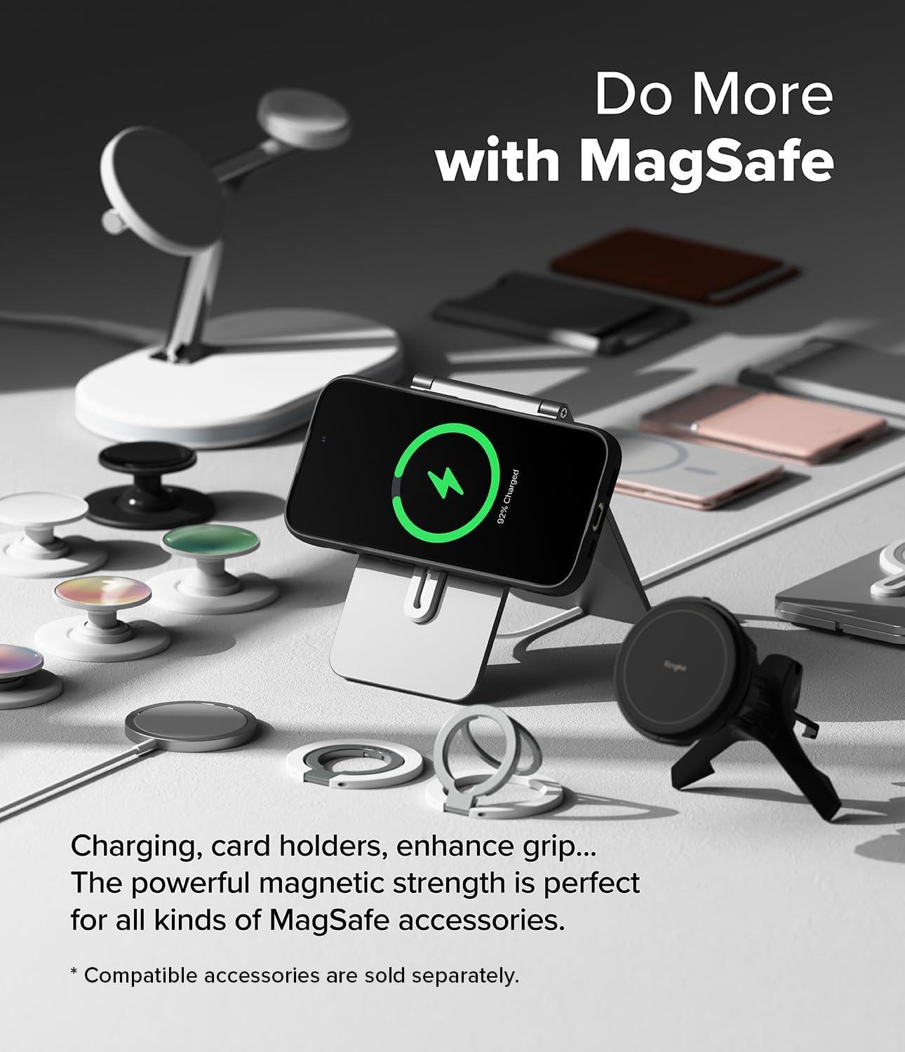 Detalle de Ringke Fusion Bold with MagSafe: Clear, Durable iPhone 16 Pro Case