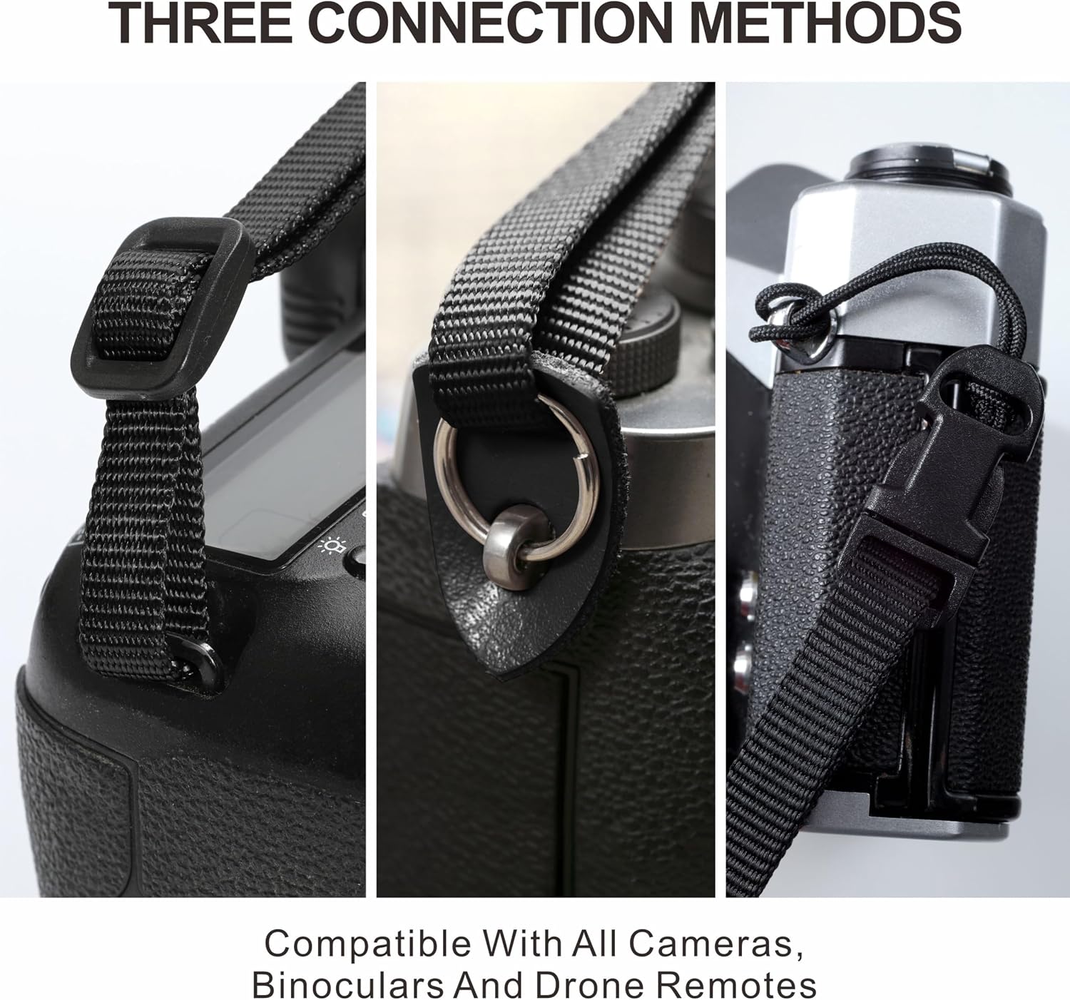 Thumbnail 3 de Padwa Lifestyle Camera Strap with 2" Full Grain Leather Ends – 5cm Wide Padded Strap, Quick Release for DSLR/SLR