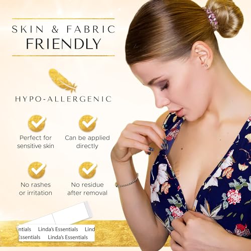 Detalle de Linda's Essentials Nastro Biadesivo Extra Forte per Tessuti – Fashion Tape 100 pz