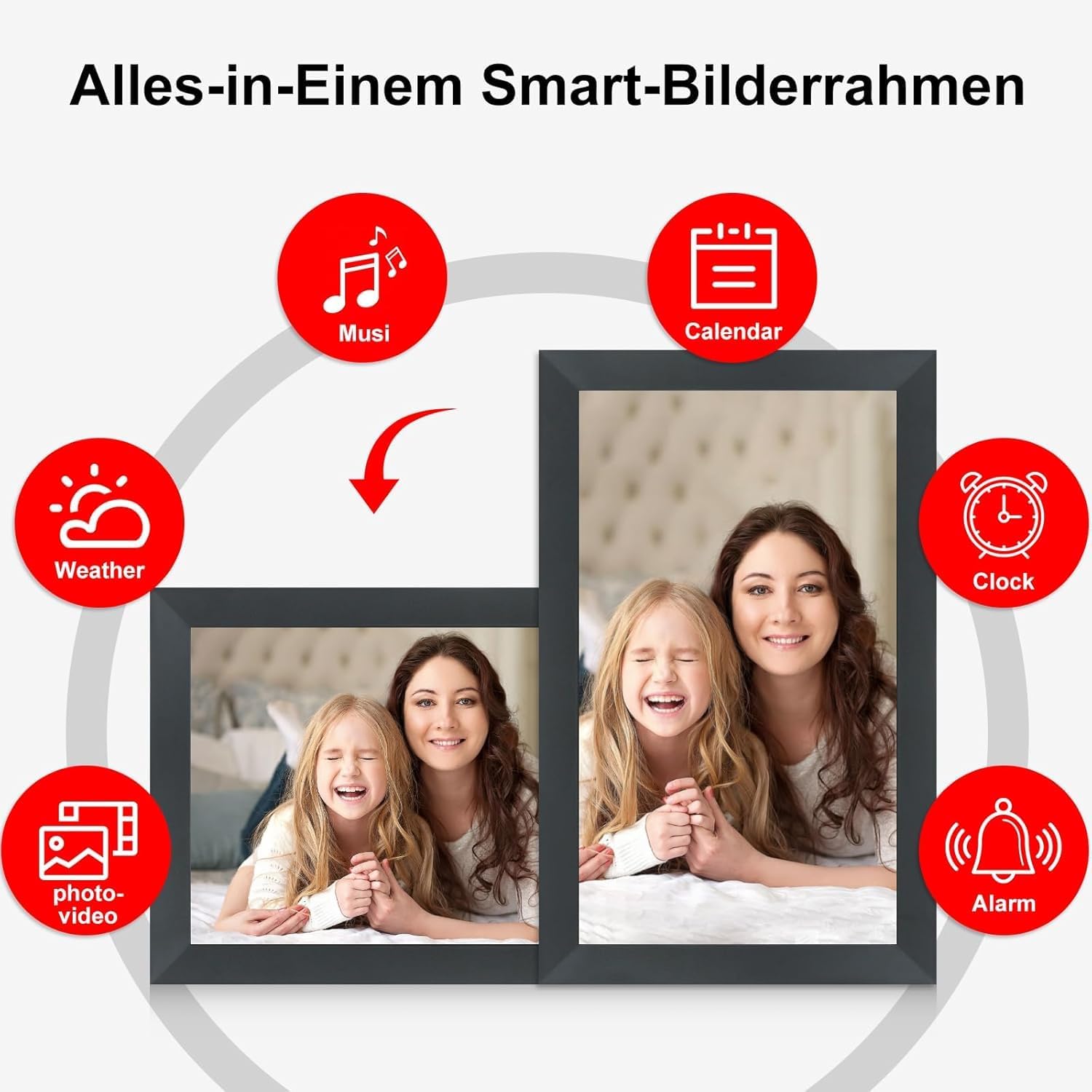 Thumbnail 4 de Frameo Digital Photo Frame 15,6" Full‑HD Bilderrahmen