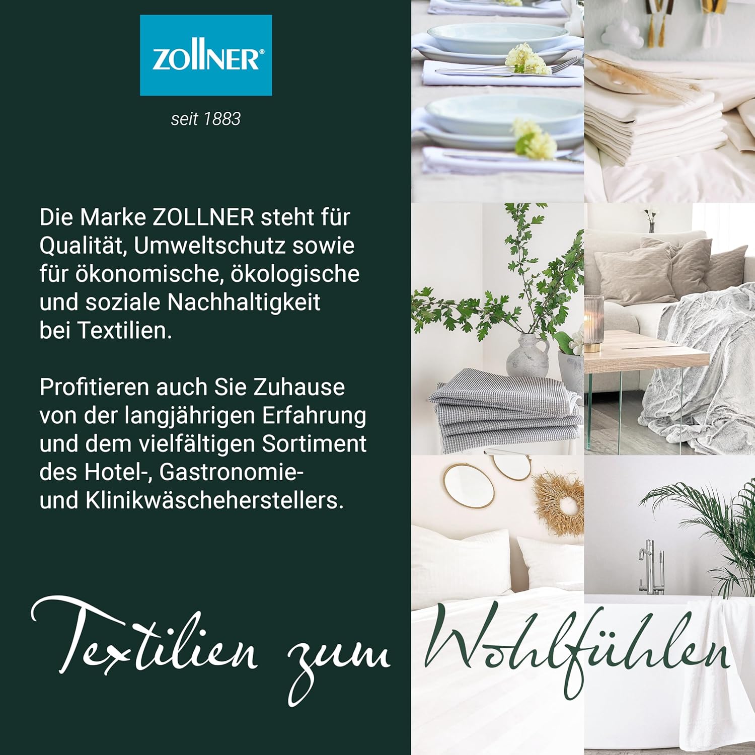 Thumbnail 6 de ZOLLNER 10er Set Waschlappen – weiche, saugstarke Baumwoll-Waschlappen (16x21 cm, weiß)