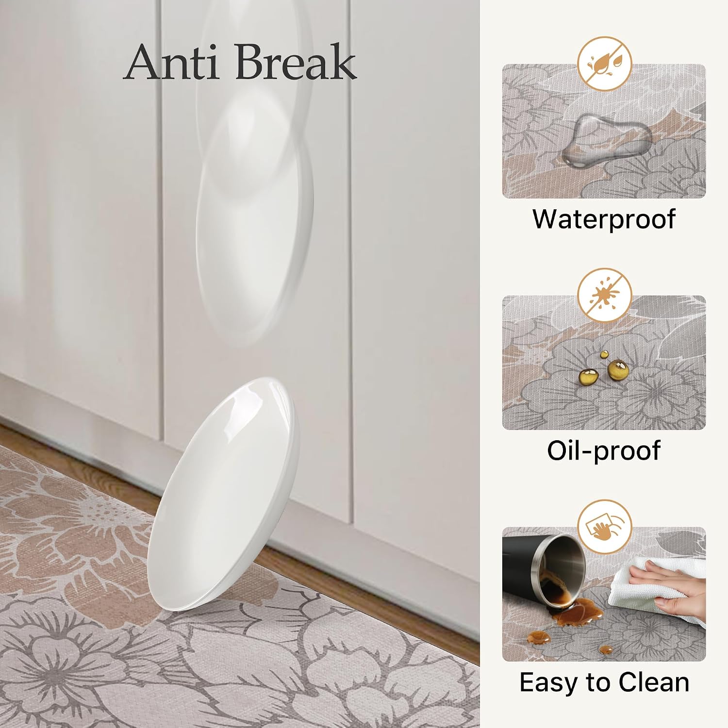 Detalle 2 de GENIMO Kitchen Mat Set, PVC