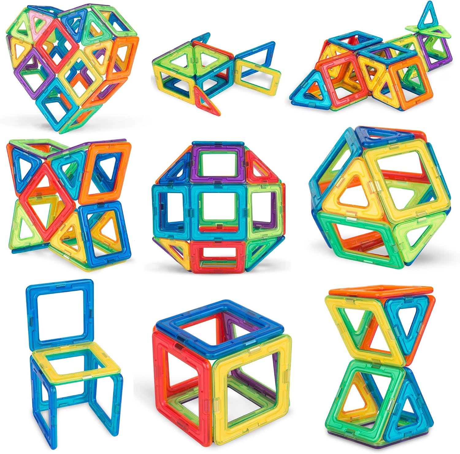 Thumbnail 5 de Magnetic Building Blocks & Tiles Set (36 pcs) for ages 3–8 – STEM magnetic construction toy