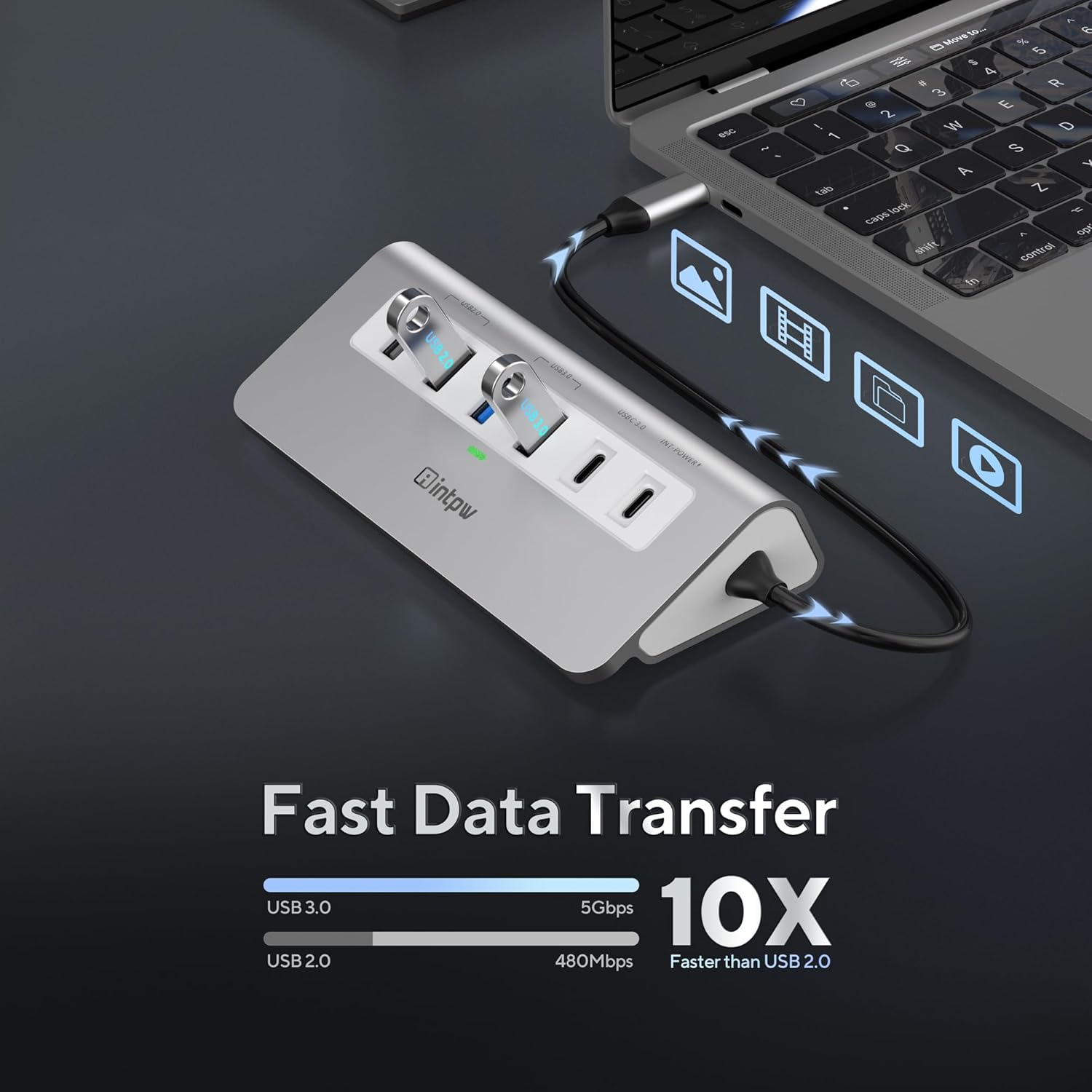 Thumbnail 3 de intpw P9 USB C Hub 9-in-1
