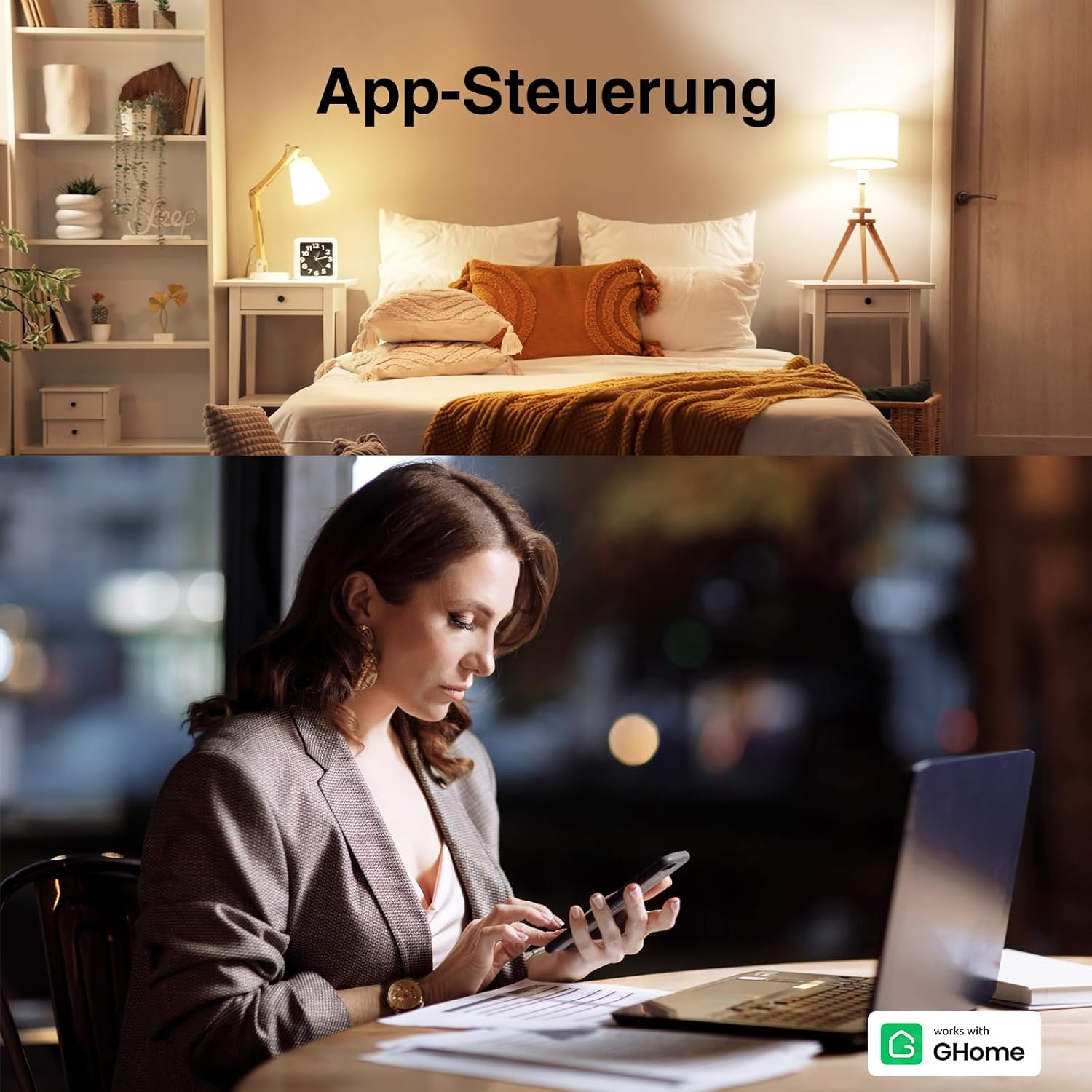 Thumbnail 3 de GHome Smart WLAN Steckdose 16A (4er-Pack) mit Strommessung, App- & Sprachsteuerung – nur 2,4-GHz-WLAN