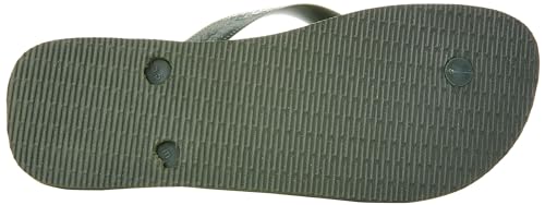 Detalle 2 de Havaianas Top Brasil Logo Unisex Olive Green 43 EU – Infradito in gomma, comodo e leggero