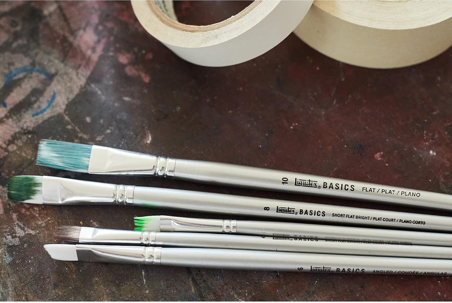 Detalle de Liquitex Basics 6 pinceaux 🎨
