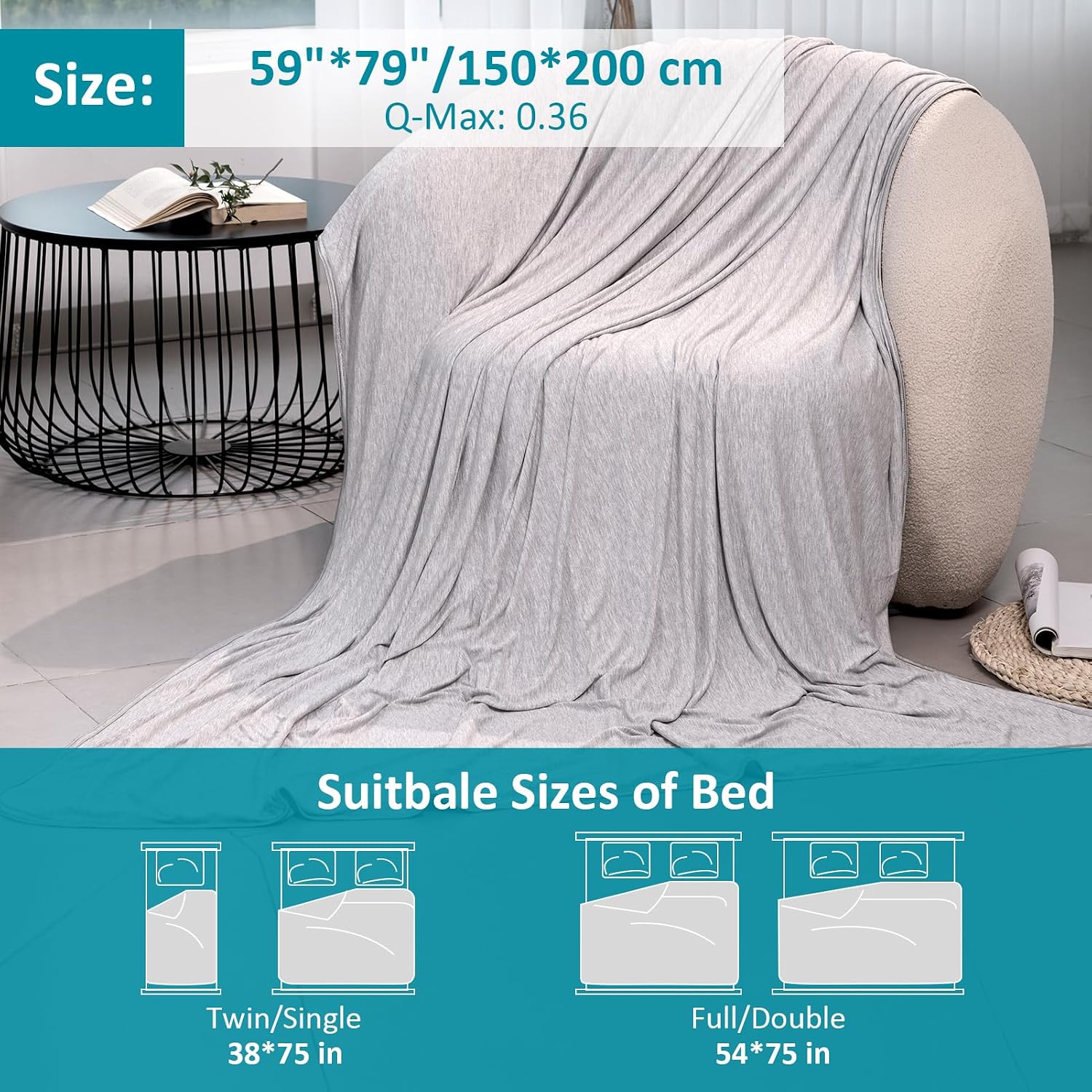 Thumbnail 5 de Uplayteck cooling blanket, Twin