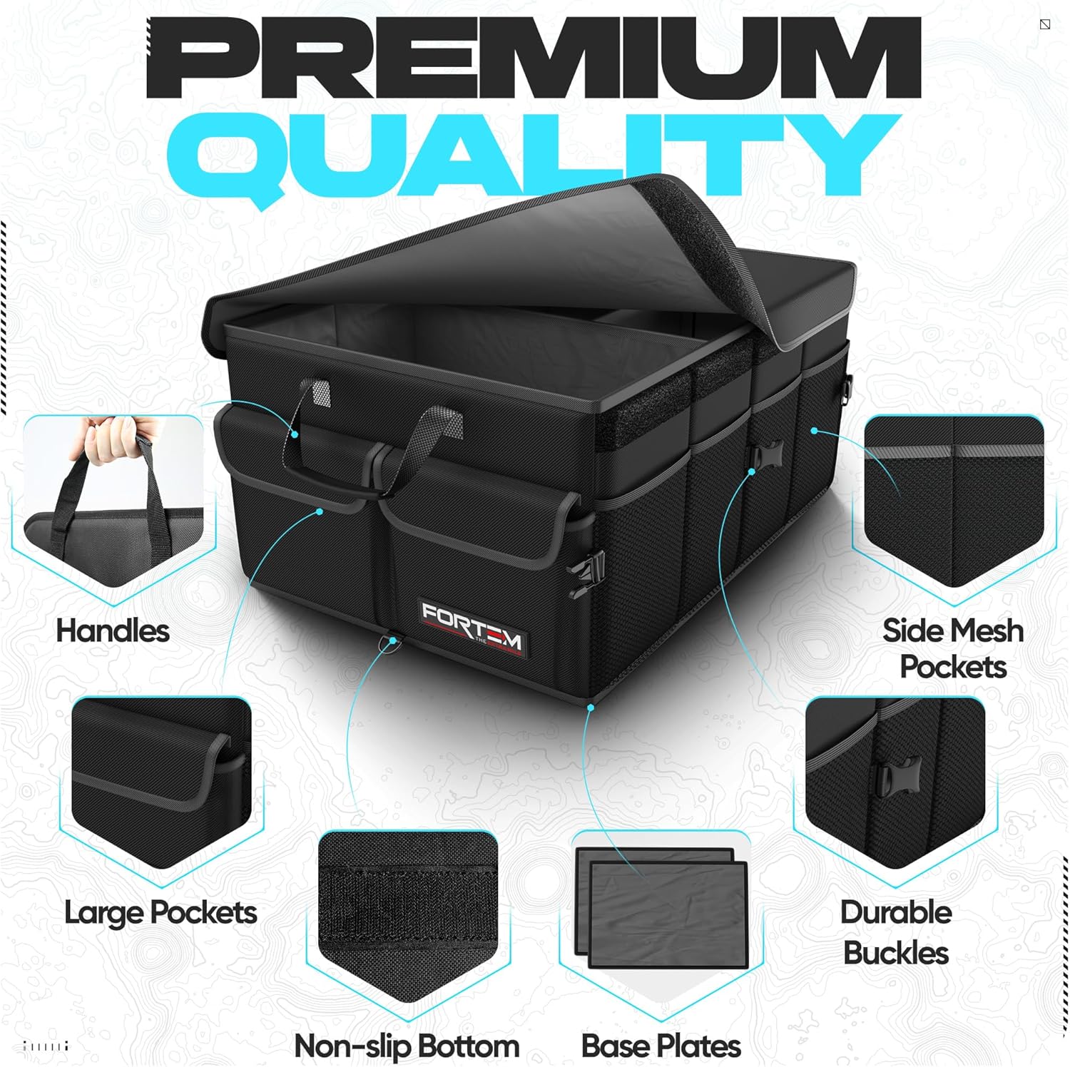 Thumbnail 1 de FORTEM Trunk Organizer 50L