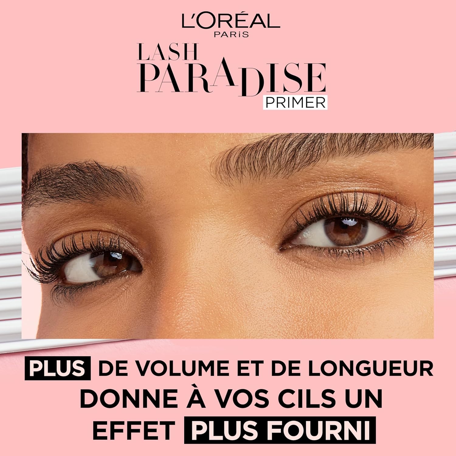 Detalle de L'Oréal Paris Makeup Primer Mascara Lash Paradise – Effetto volumizzante e allungante, formule nutrienti (7,2 ml)