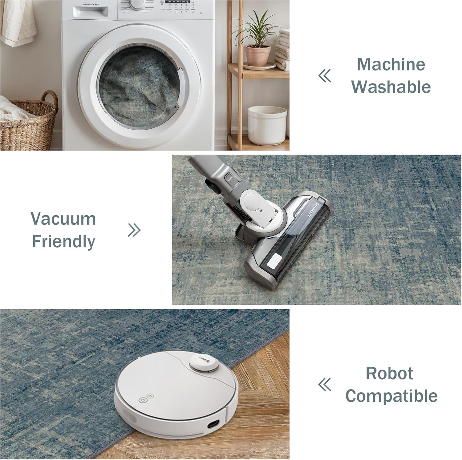 Thumbnail 3 de BEIMO Tapis Salon Moderne 160x230 cm à poils courts – design abstrait antidérapant, lavable en machine