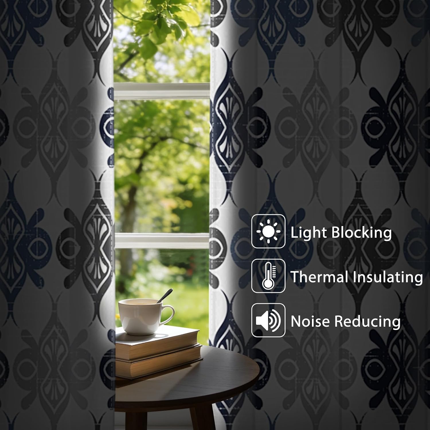 Thumbnail 2 de GICDSU Blackout Curtains, 52W x 63L