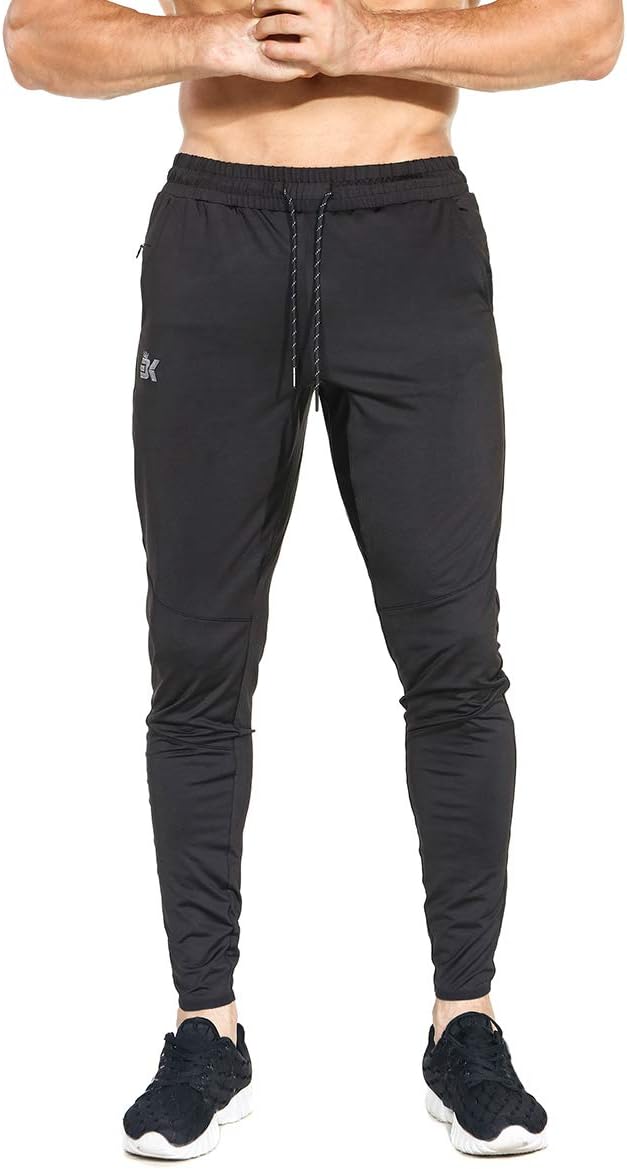 Detalle de BROKIG Lightweight Gym Jogger Pants with Tapered Fit and Zip Pocket