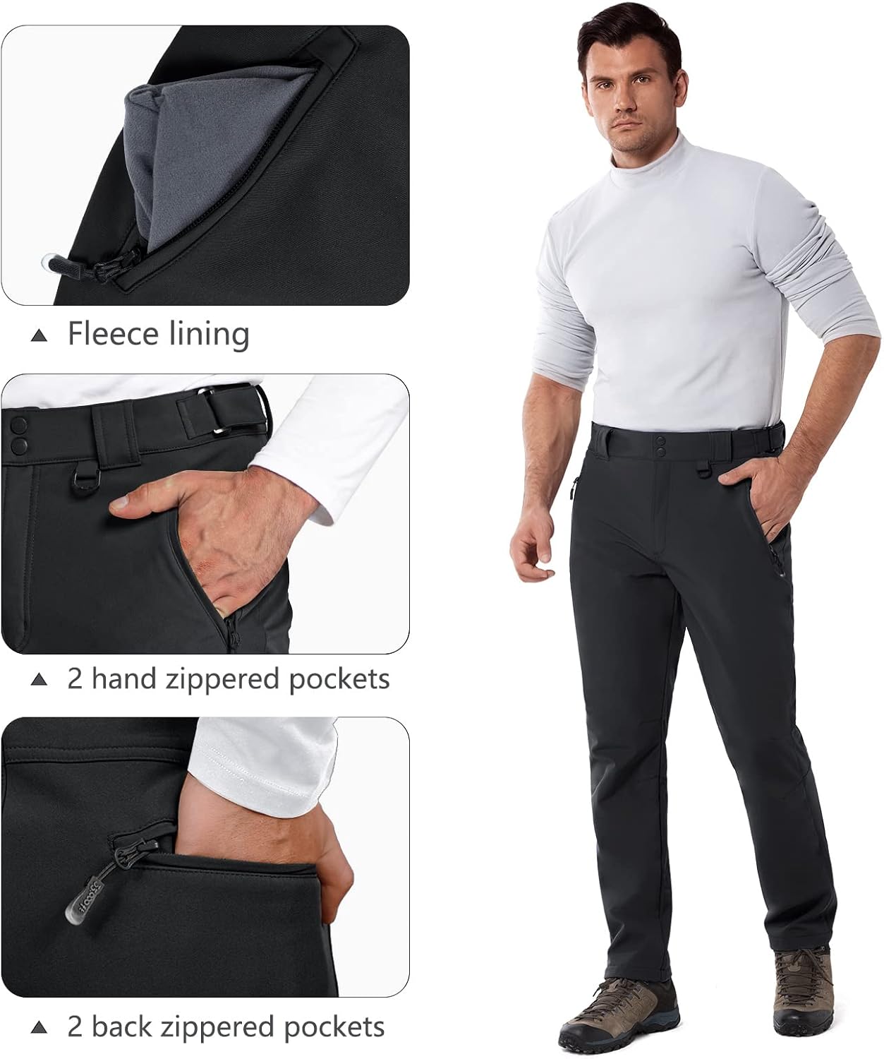 Thumbnail 4 de 33,000ft Softshellhose Herren 94% Polyester
