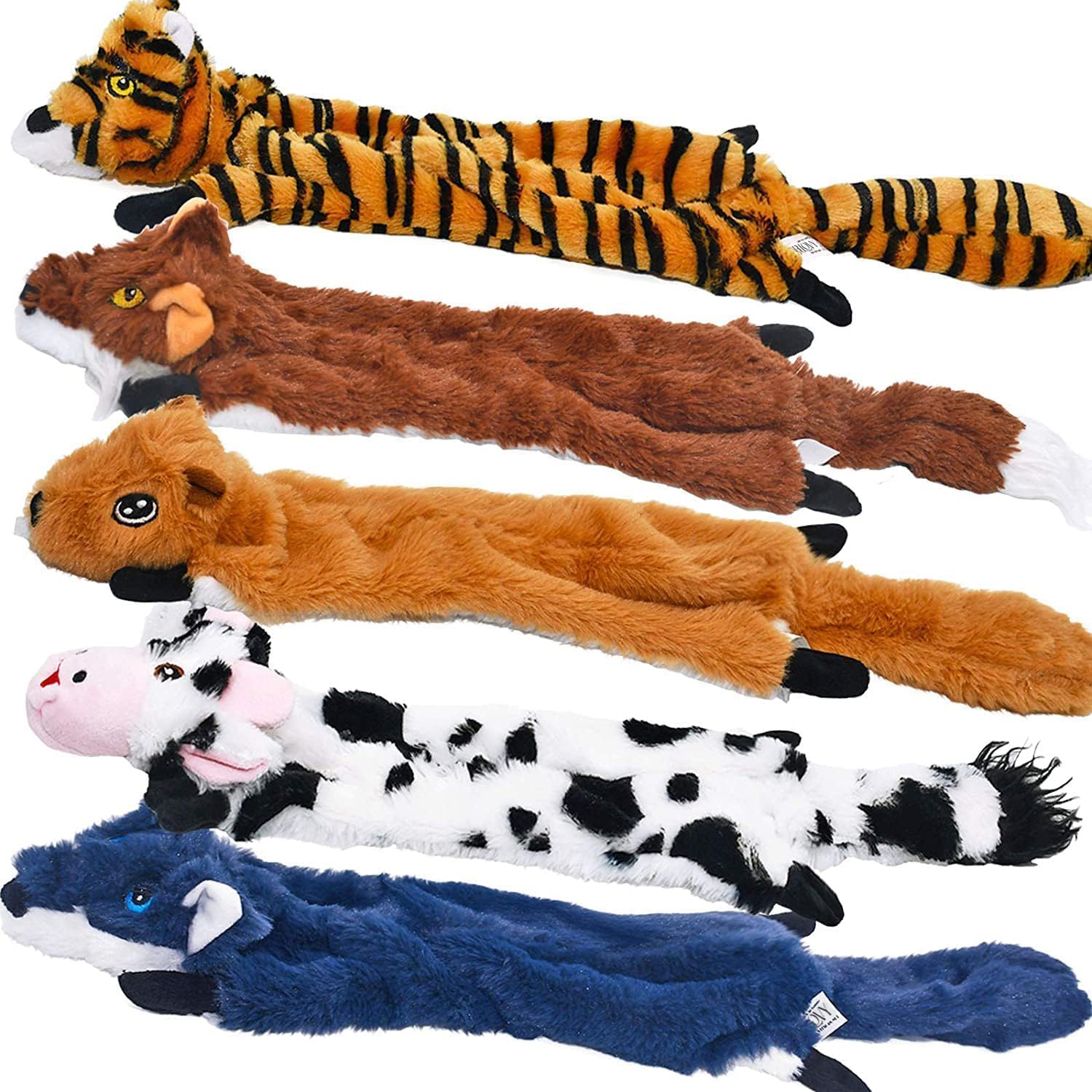 Detalle de Pack de 5 jouets pour chien SHARLOVY à couiner et froissés (sans rembourrage)