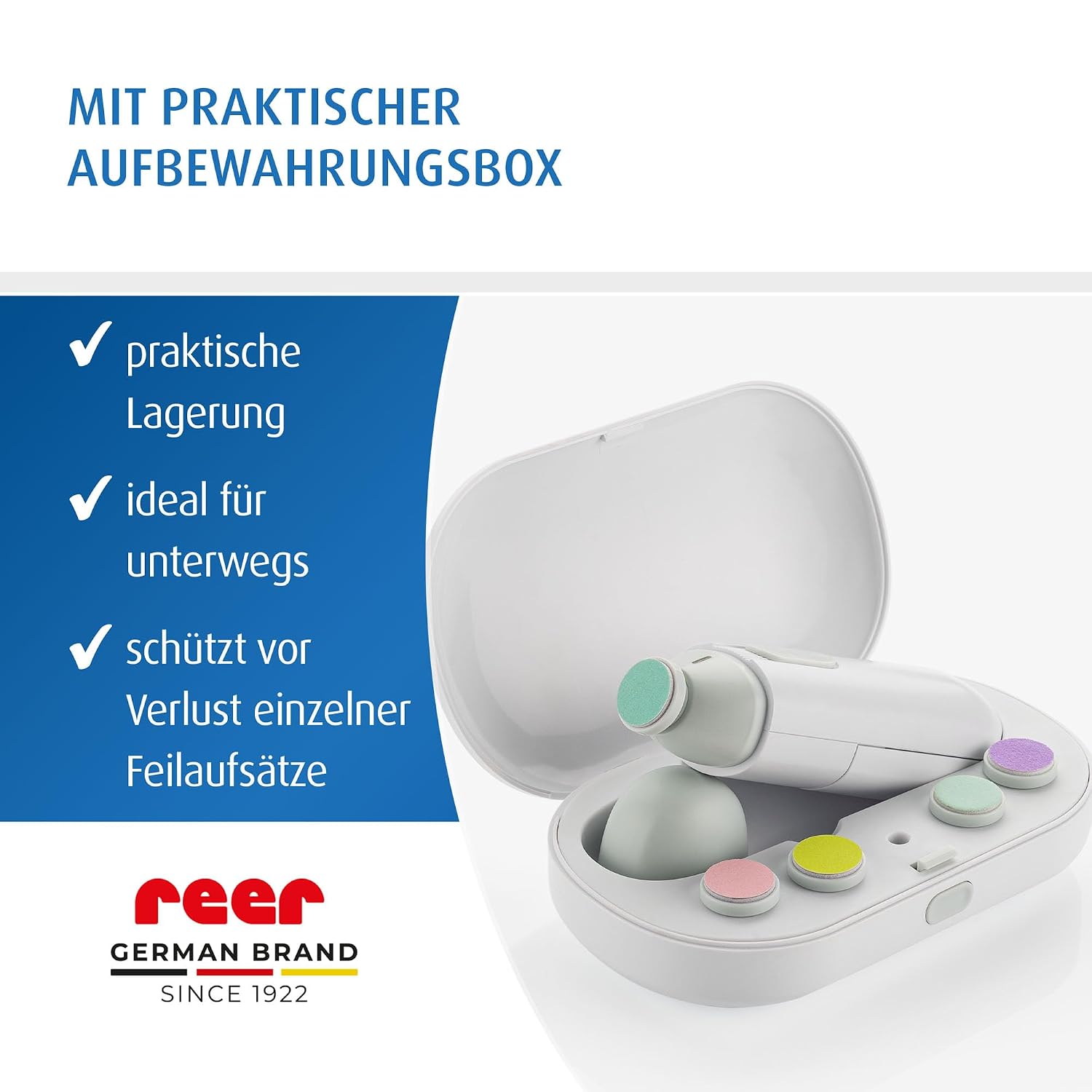Thumbnail 4 de reer BabyCare elektrische Nagelfeile 5 Aufsätze