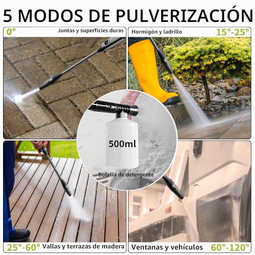 Detalle 2 de FOTING 2026New Hidrolimpiadora 200 Bar con Pantalla Táctil y 8 Niveles – 280–500 l/h