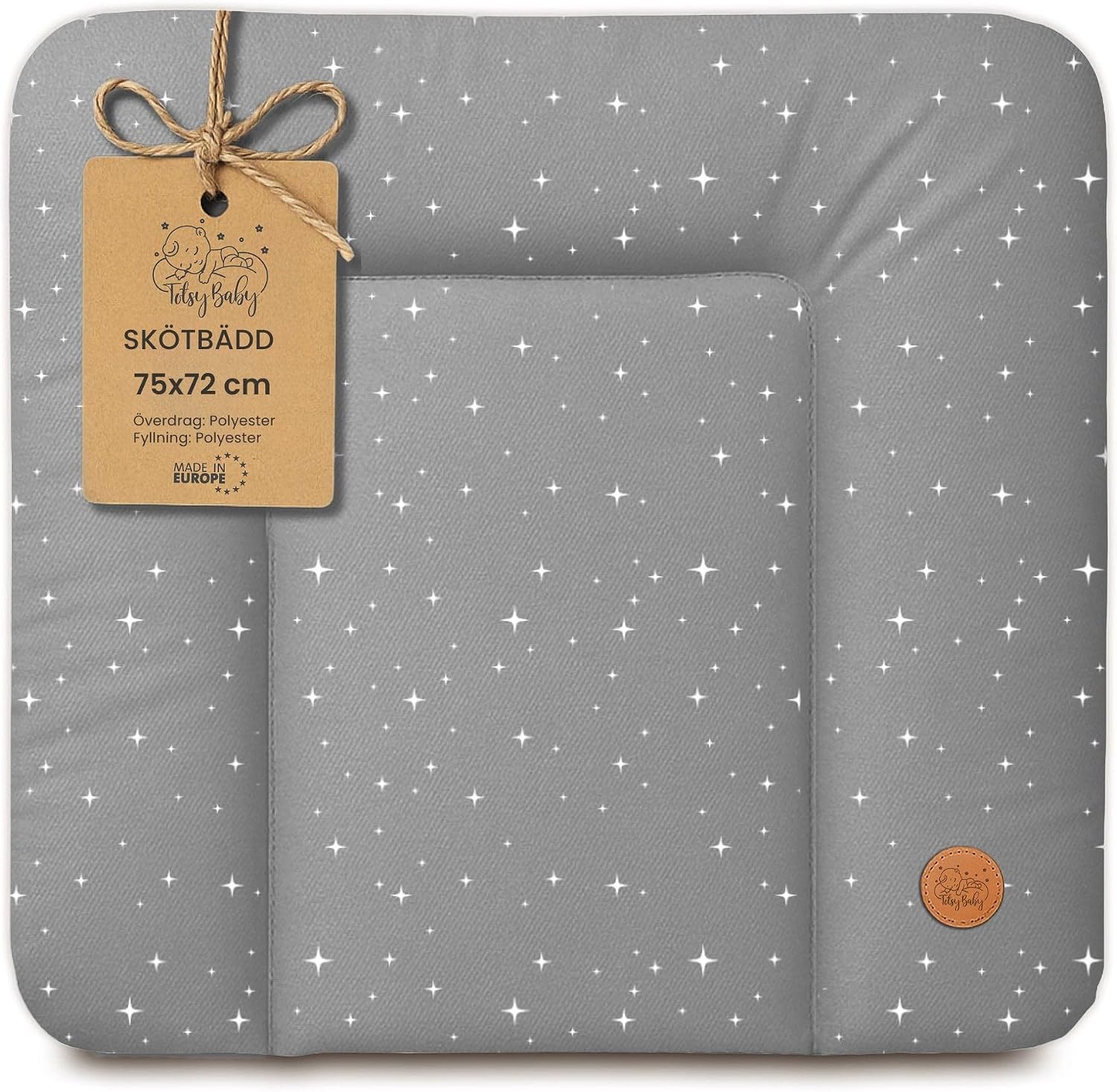 Detalle de Totsy Baby Modell 3 skötunderlägg 75 x 72 cm, avtorkbar polyester