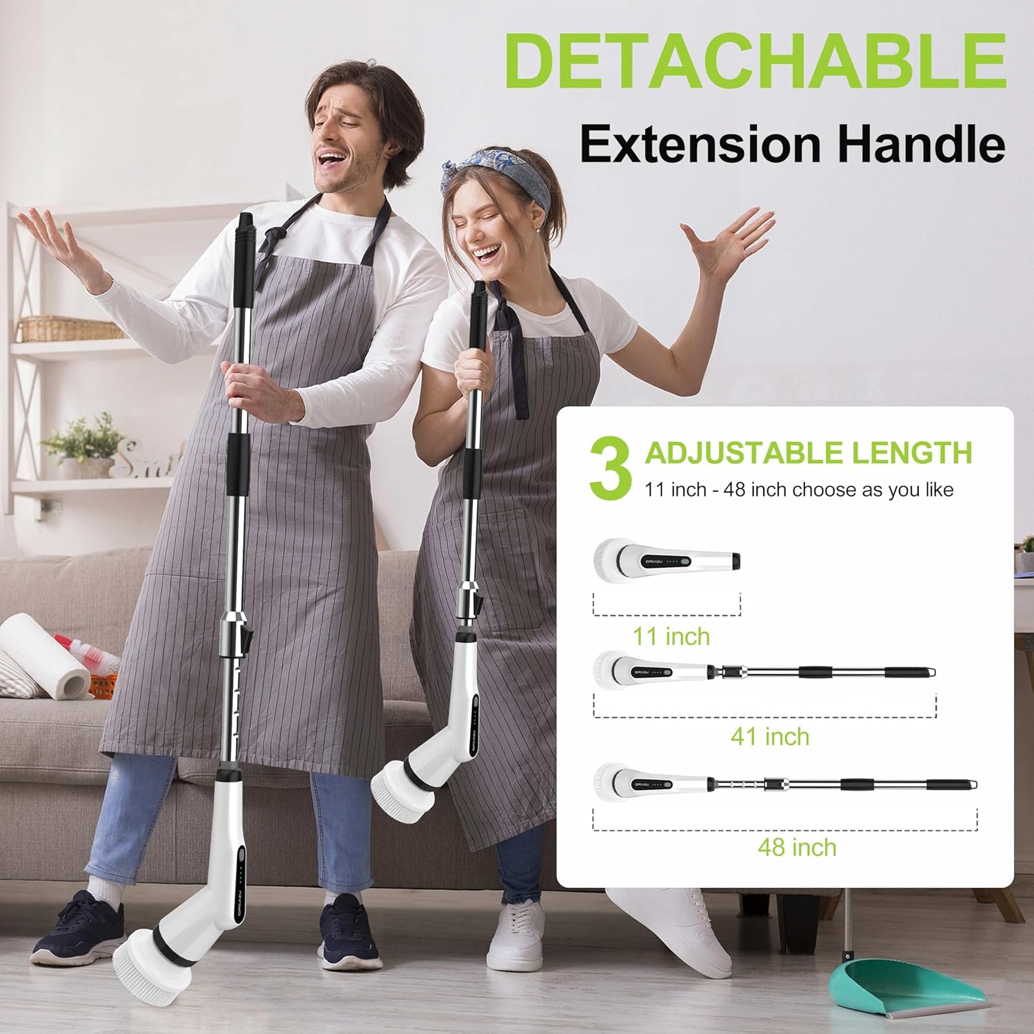 Detalle 2 de Dreazu Electric Spin Scrubber 2500mAh 🧽