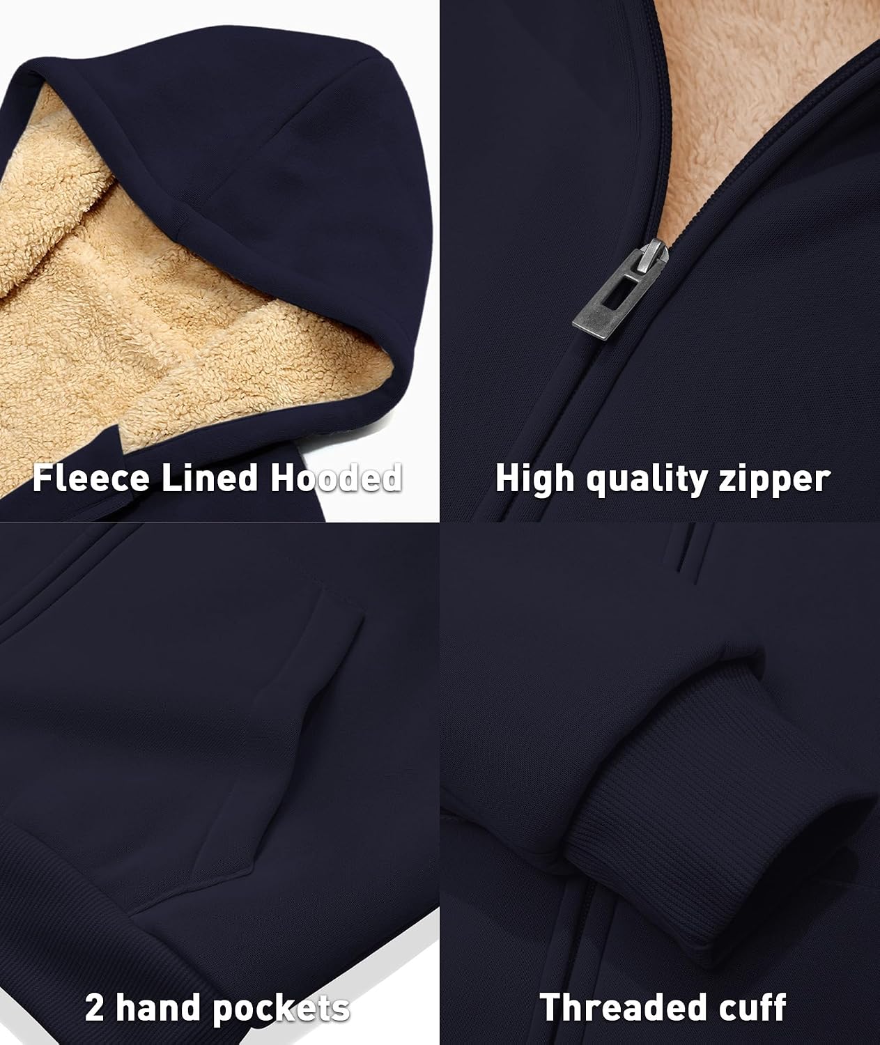 Detalle 1 de GEEK LIGHTING Women's Sherpa-Lined Hoodie
