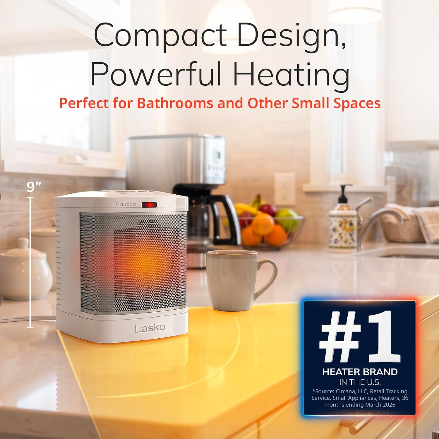 Thumbnail 3 de Lasko CD08200 Ceramic Space Heater 1500W
