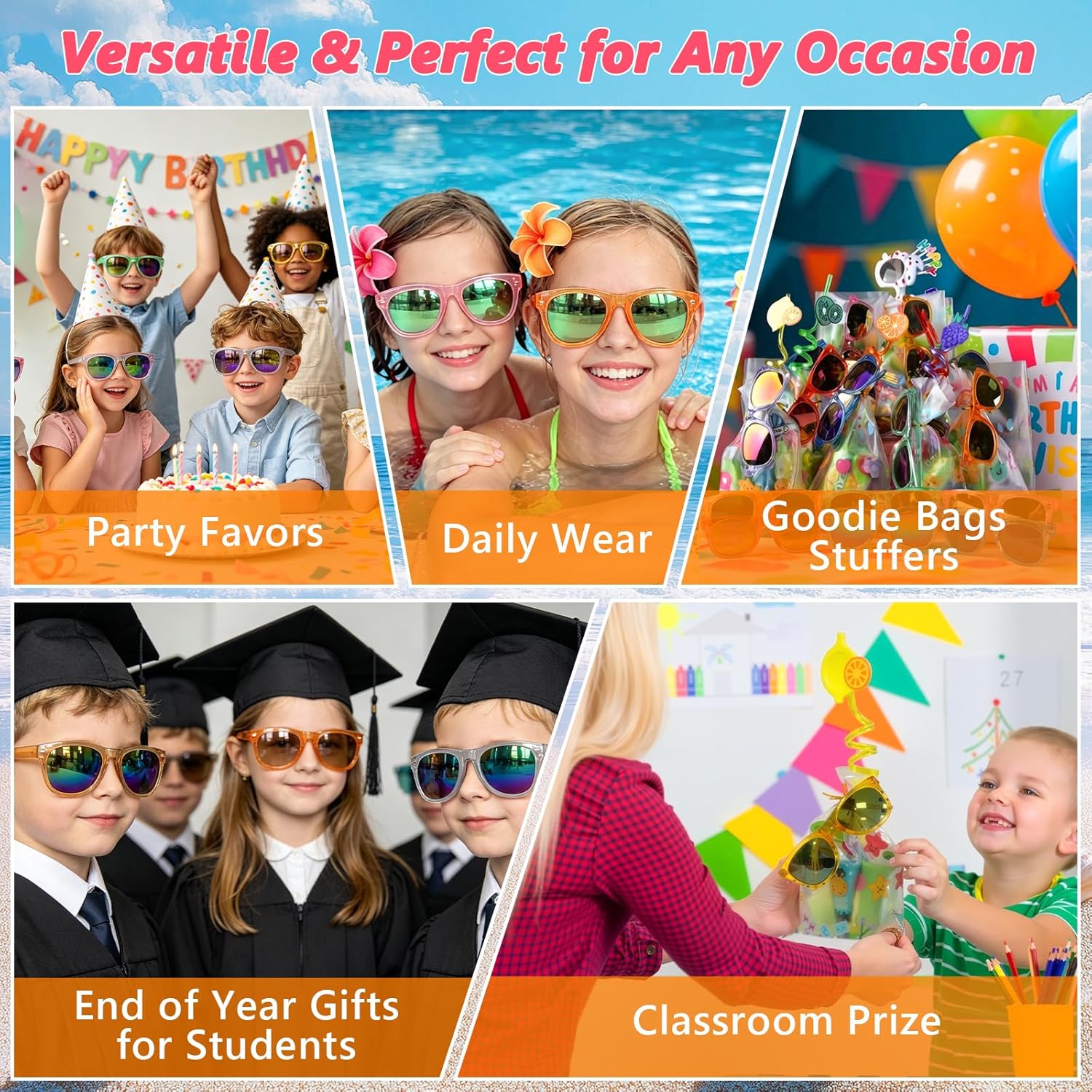 Thumbnail 5 de Kids Sunglasses Party Favors Bulk 32-pack