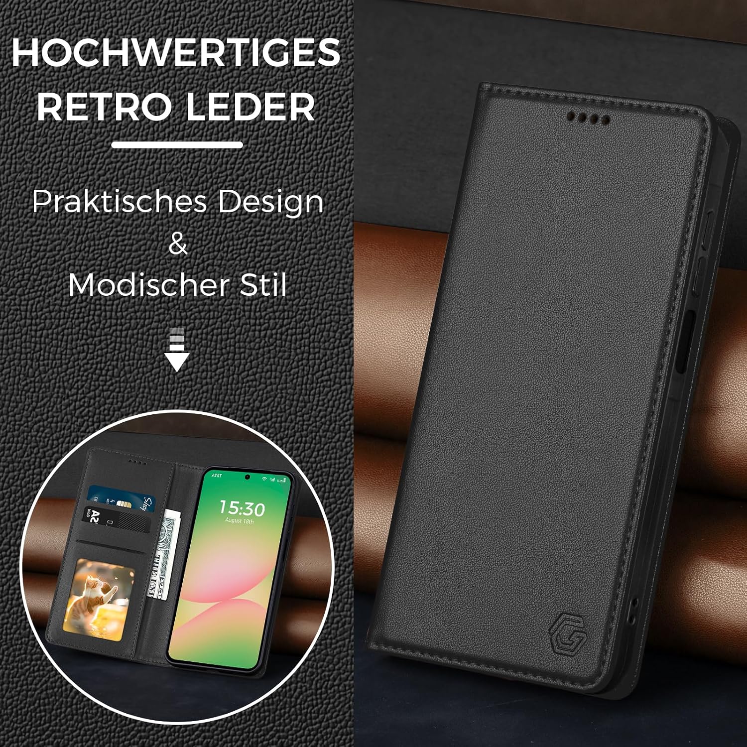 Thumbnail 1 de Kirnntca Handyhülle A56 5G mit Kartenfach