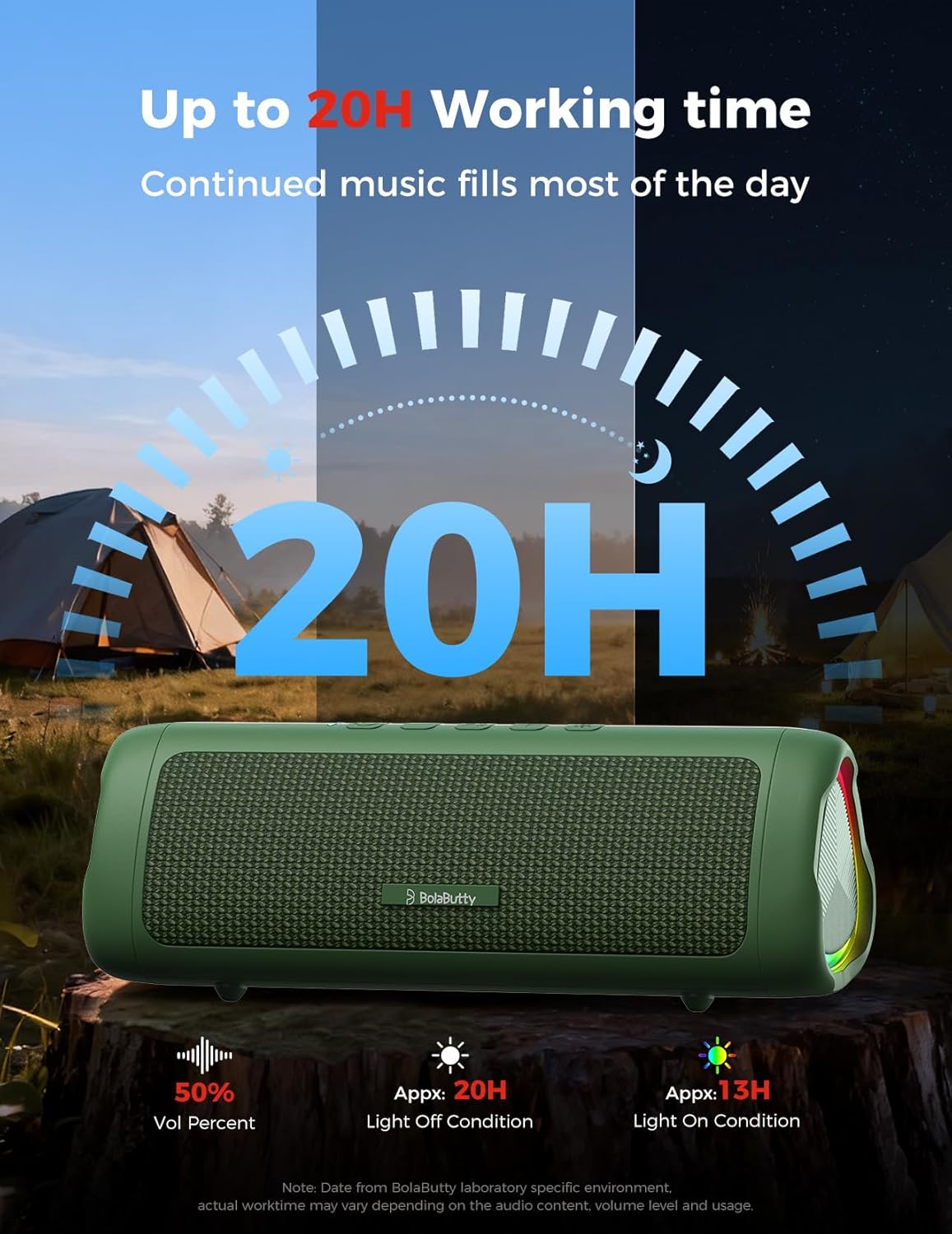 Thumbnail 4 de BolaButty Bluetooth Speaker Portable Wireless (Green)