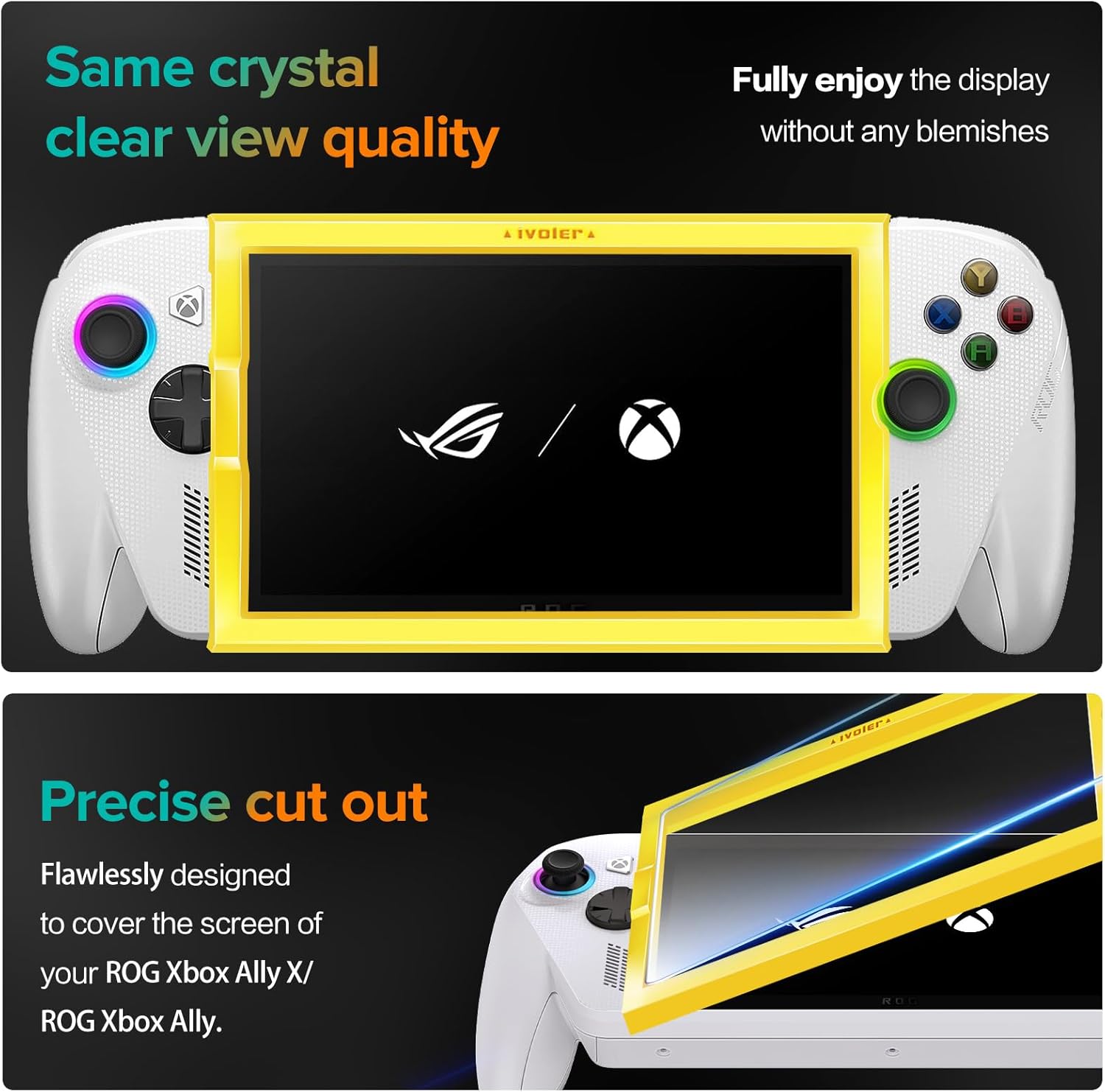 Thumbnail 4 de iVoler 3-Pack Tempered Glass Screen Protector for ROG Xbox Ally / Ally X (2025)
